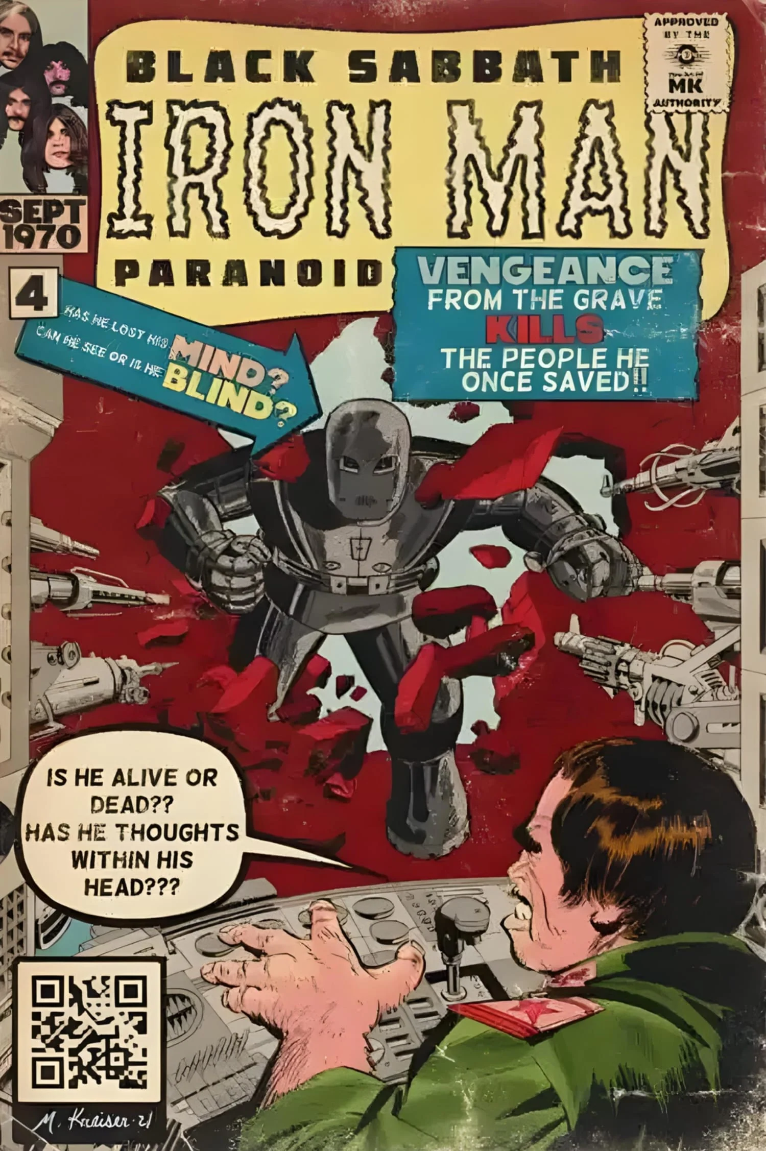 Black Sabbath | Iron Man Comic Poster - Image 4