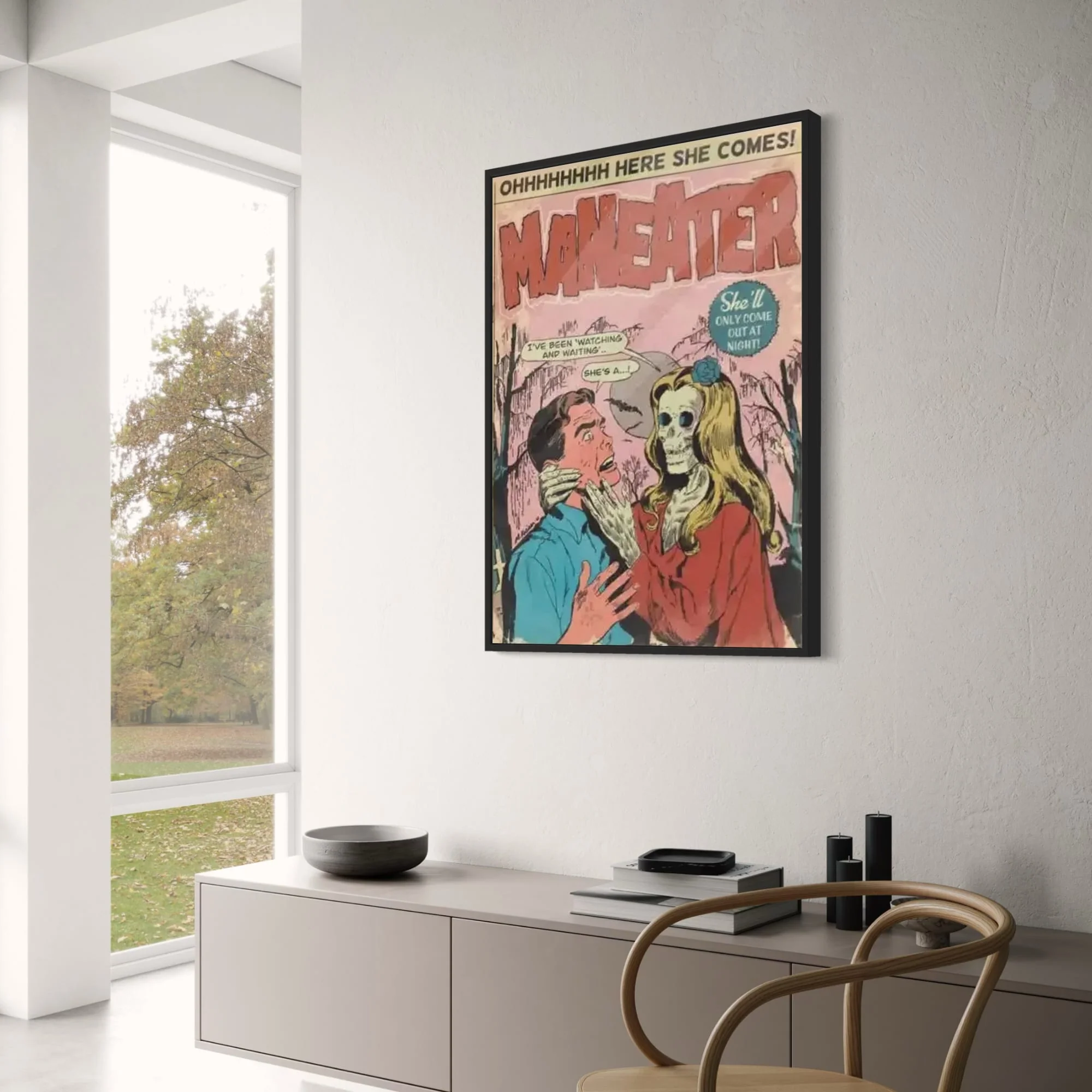 Daryl Hall & John Oates | Maneater Comic Poster - Image 3