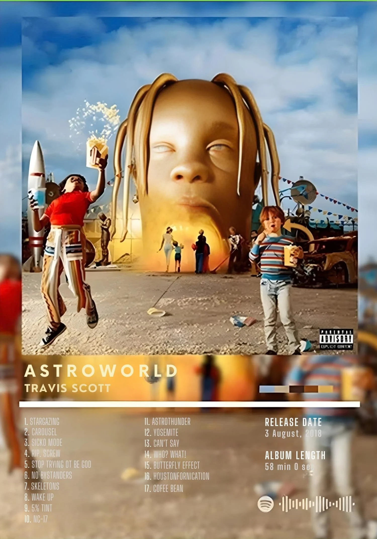 Astroworld | Travis Scott | Hip Hop Album Art - Image 4