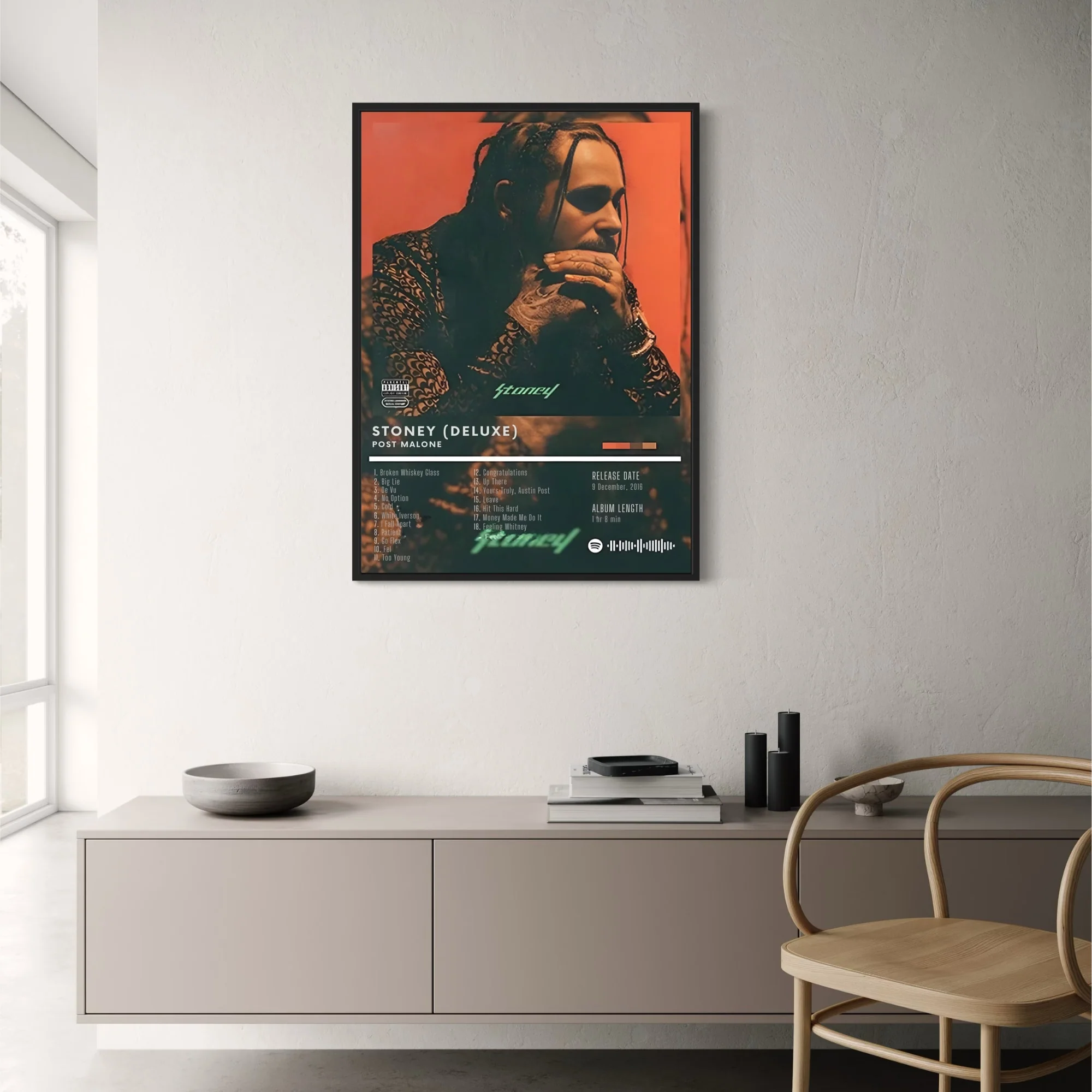 Post Malone | Stoney Deluxe Album Cover | Iconic Rap Art - Image 2
