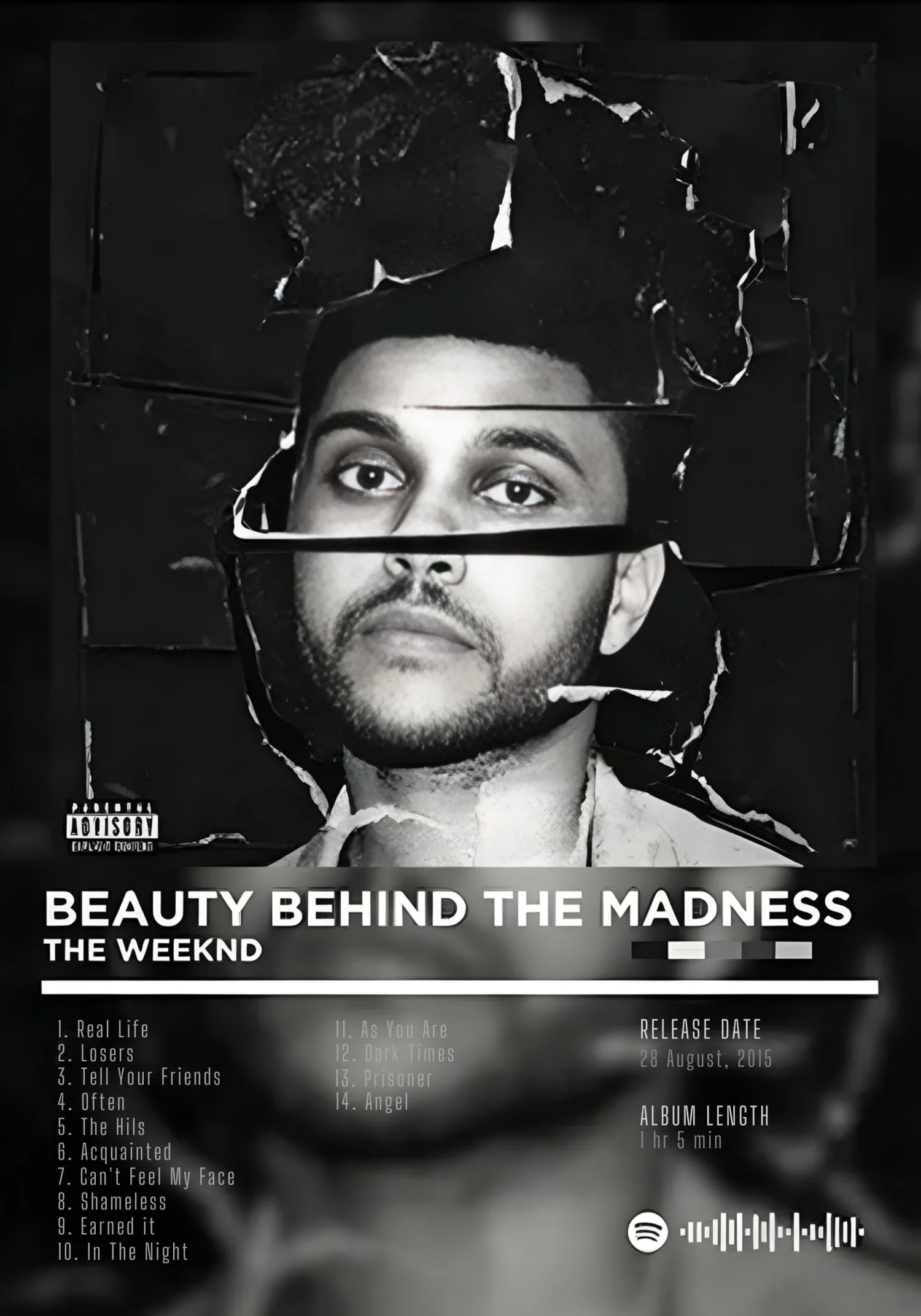 The Weeknd | Beauty Behind the Madness | Hip Hop Artwork - Image 4