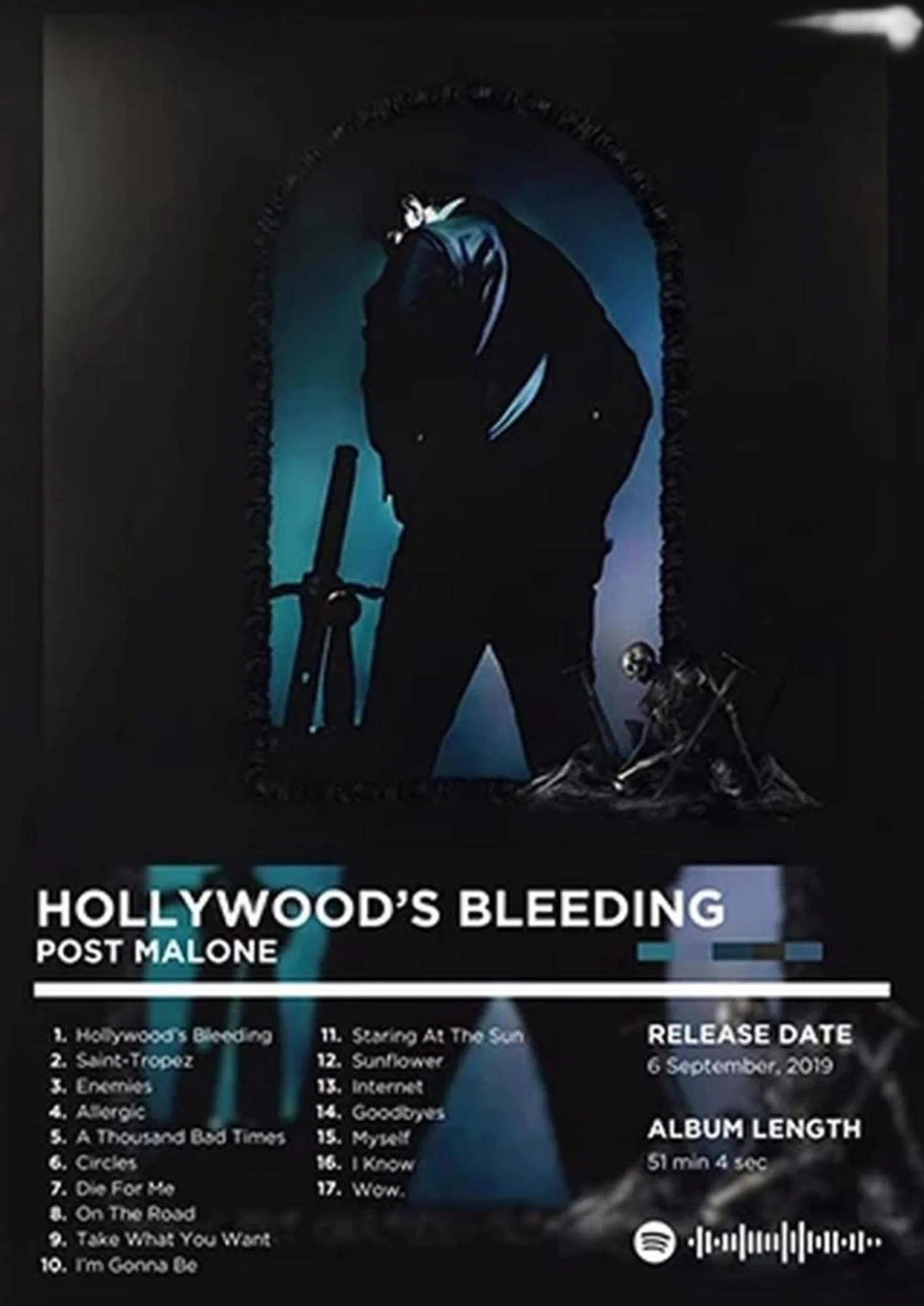 Post Malone | Hollywood's Bleeding Album Art - Image 4
