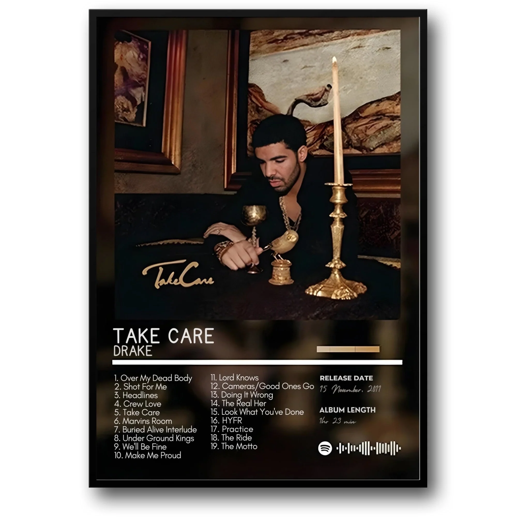 Drake Take Care | Iconic Album Cover | Hip Hop Art