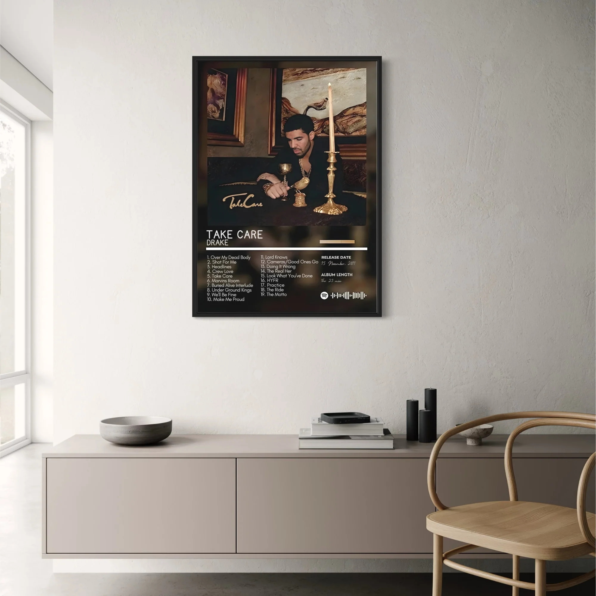 Drake Take Care | Iconic Album Cover | Hip Hop Art - Image 2
