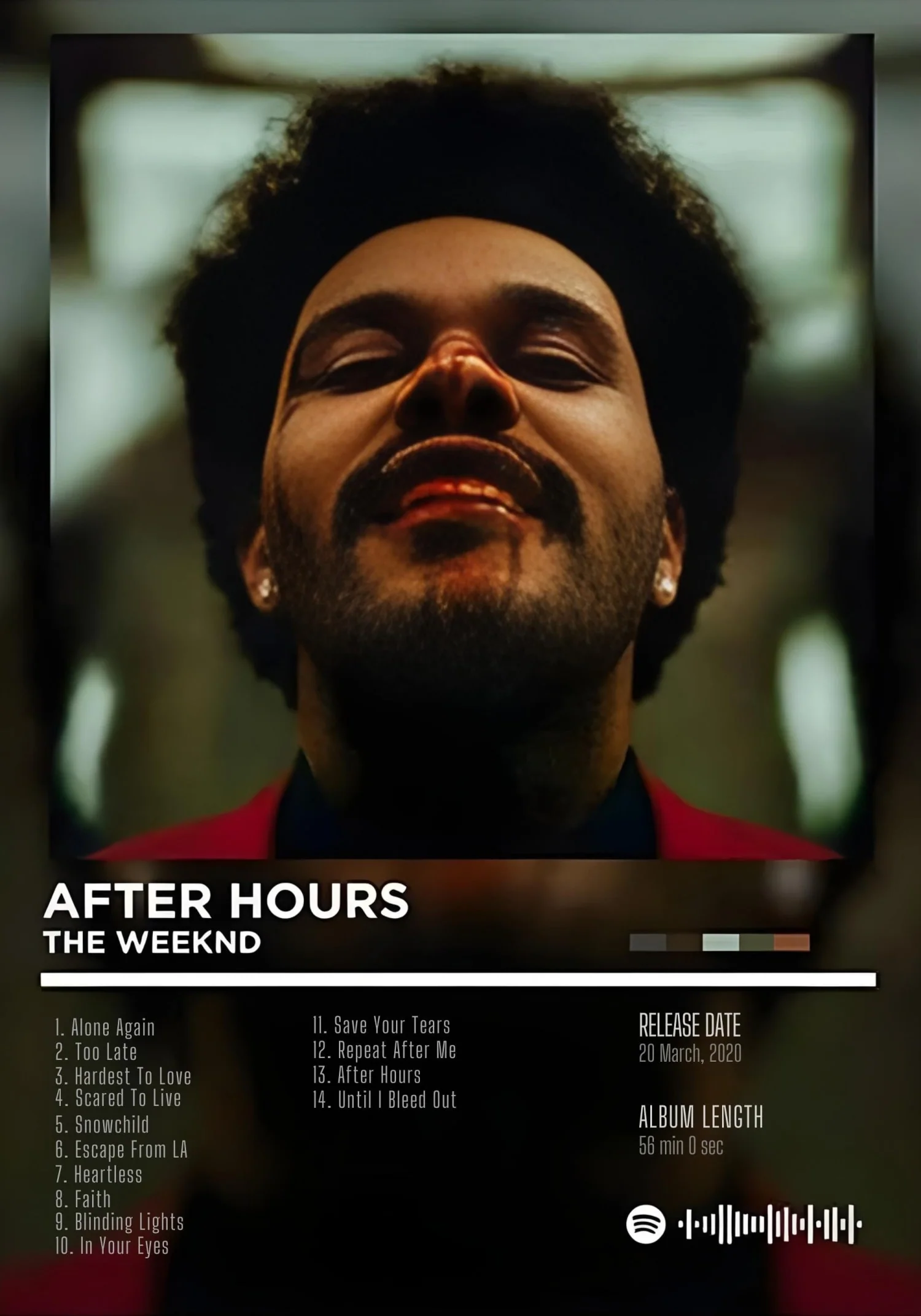 The Weeknd After Hours | Iconic Album Cover | Hip Hop Art - Image 4