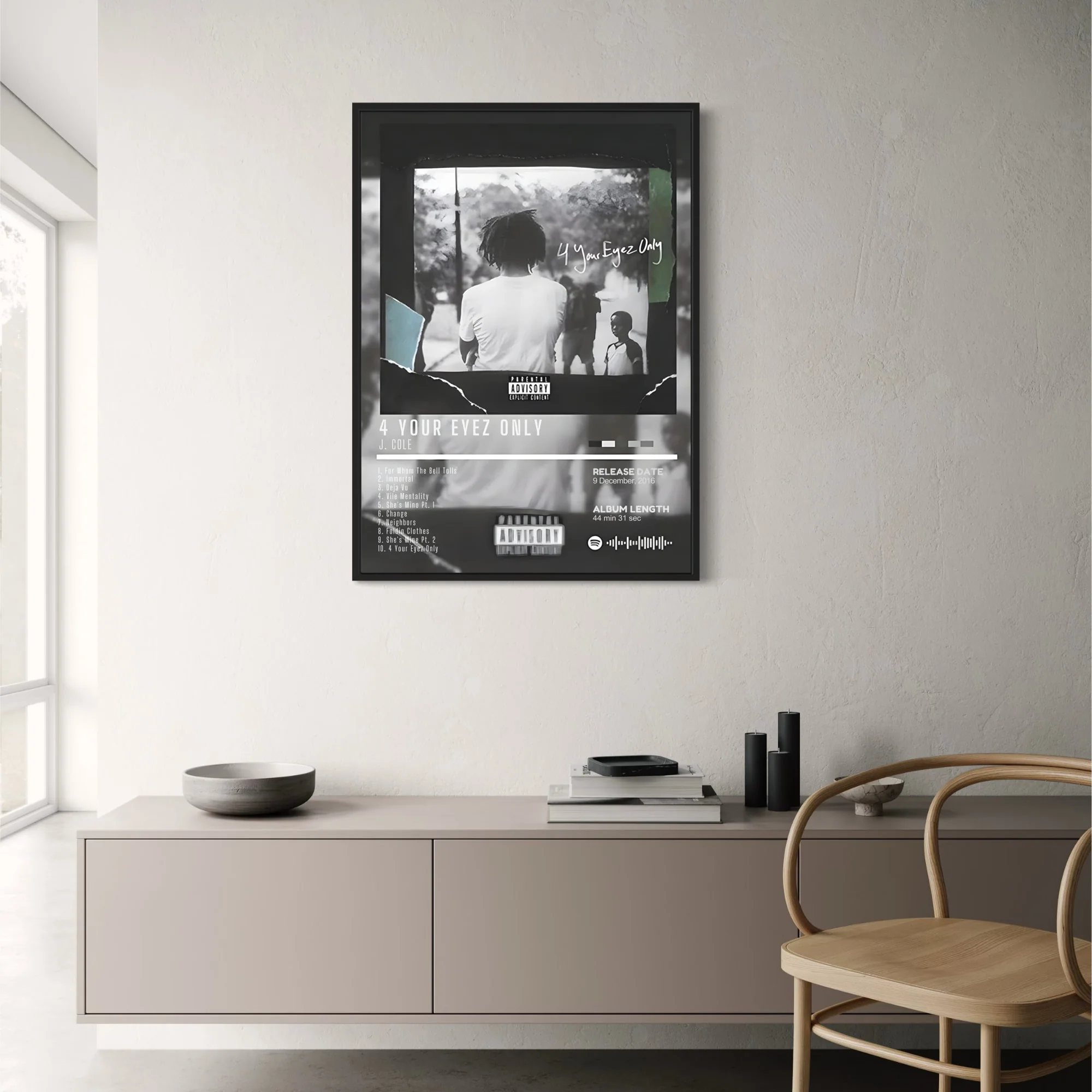 J. Cole | 4 Your Eyez Only Album Cover | Hip Hop Art - Image 2