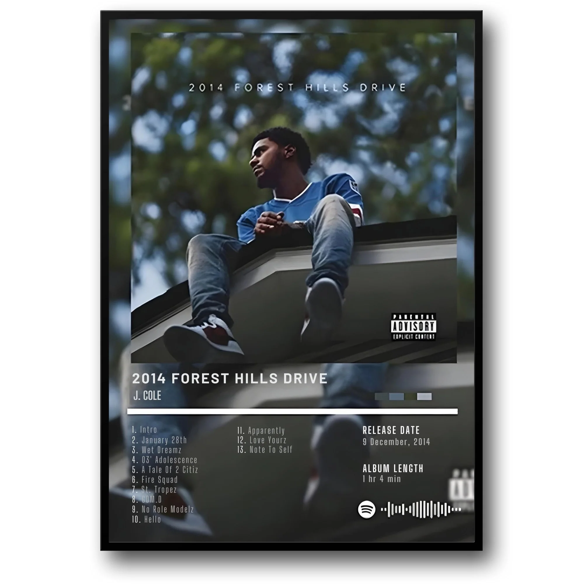 J. Cole | 2014 Forest Hills Drive | Hip Hop Art