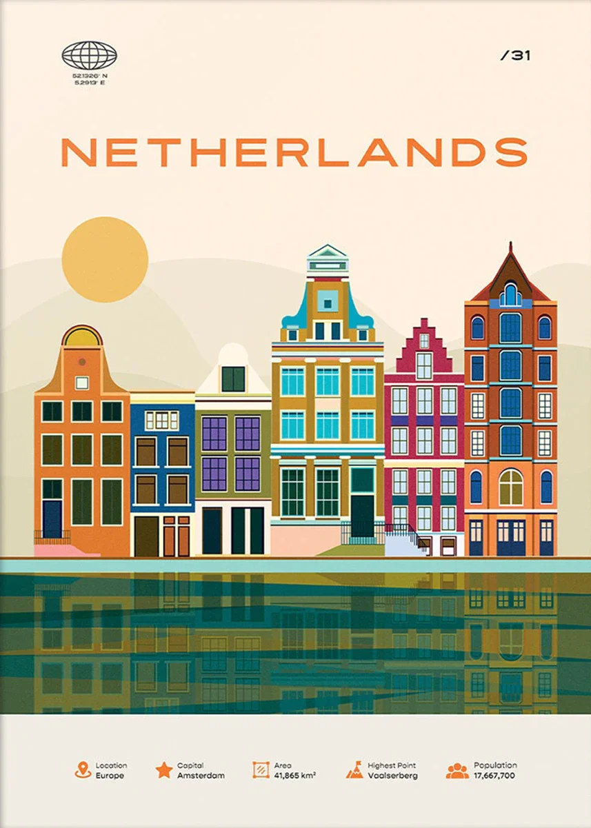 Amsterdam Canal Houses | Colorful Dutch Architecture