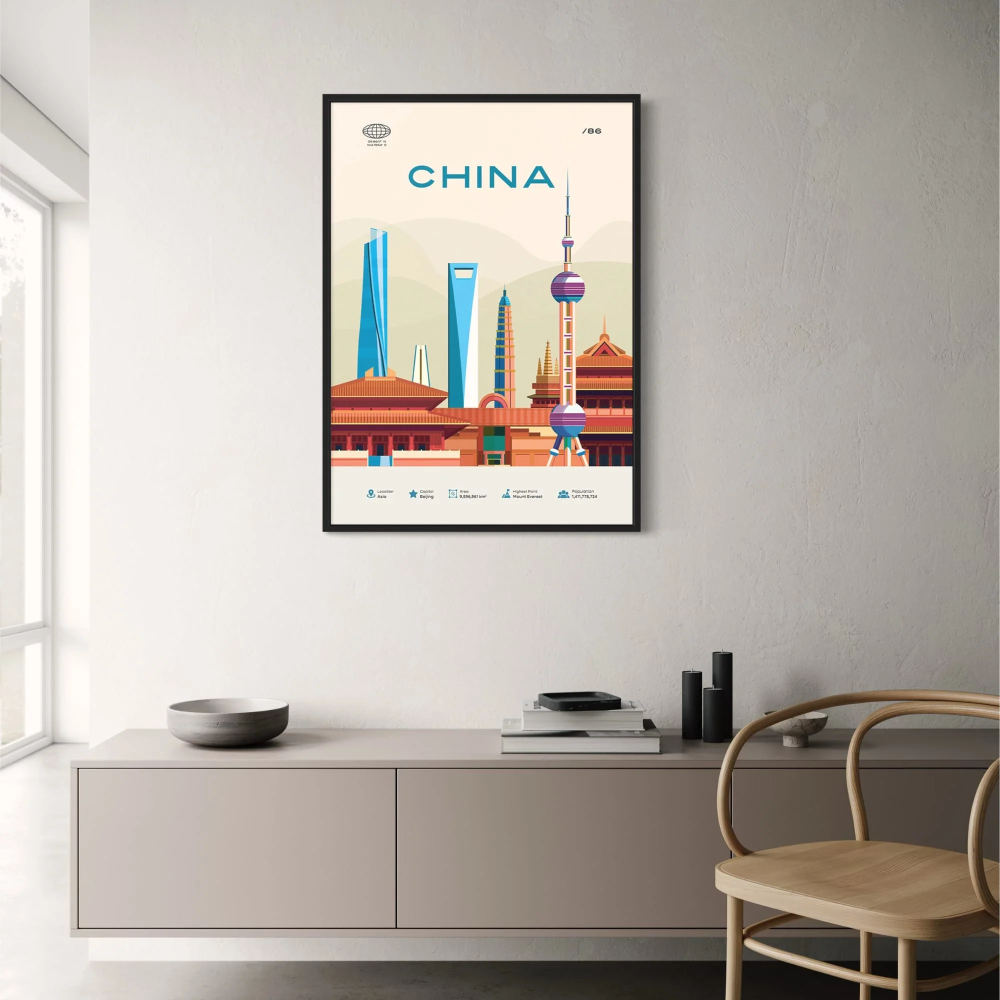 Beijing Skyline | Modern Urban Art - Image 2