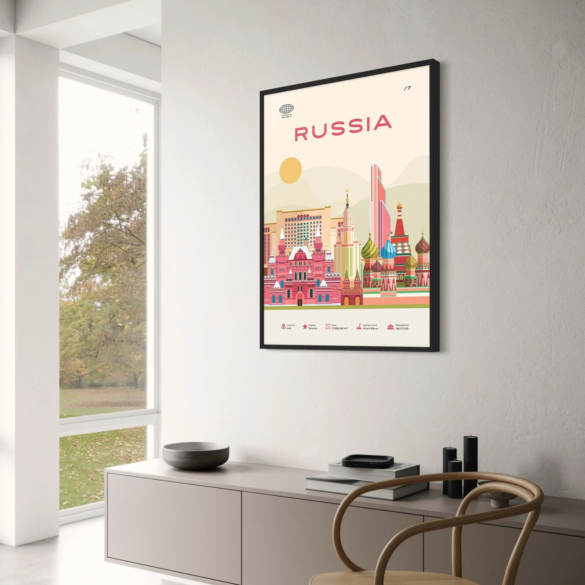 Moscow Skyline | Red Square & Kremlin Illustration - Image 3