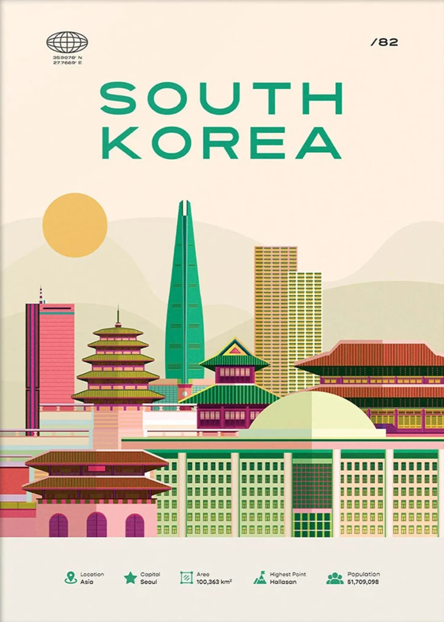 Seoul Skyline | Colorful Cityscape - Image 4