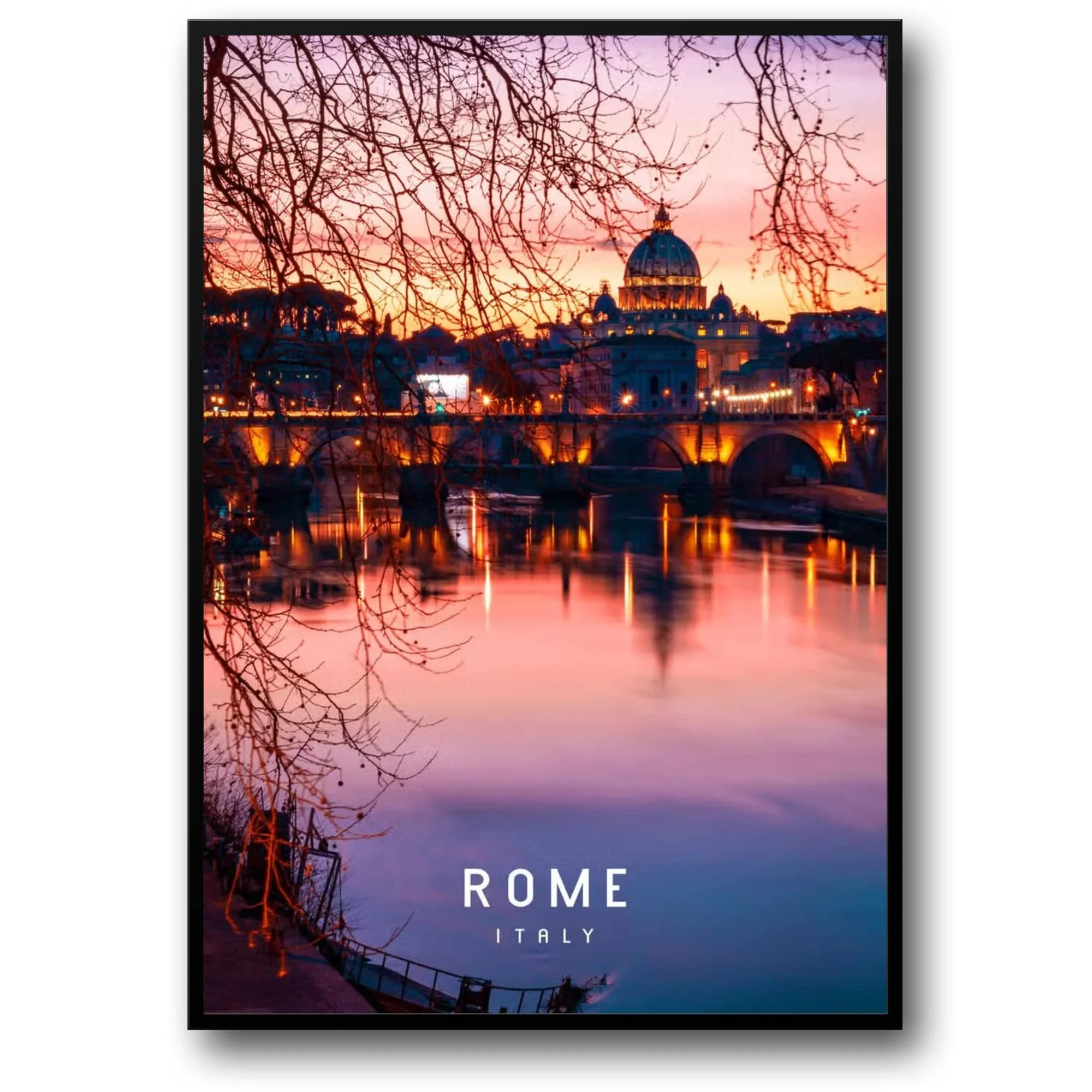 St. Peter's Basilica at Dusk | Iconic Vatican Skyline