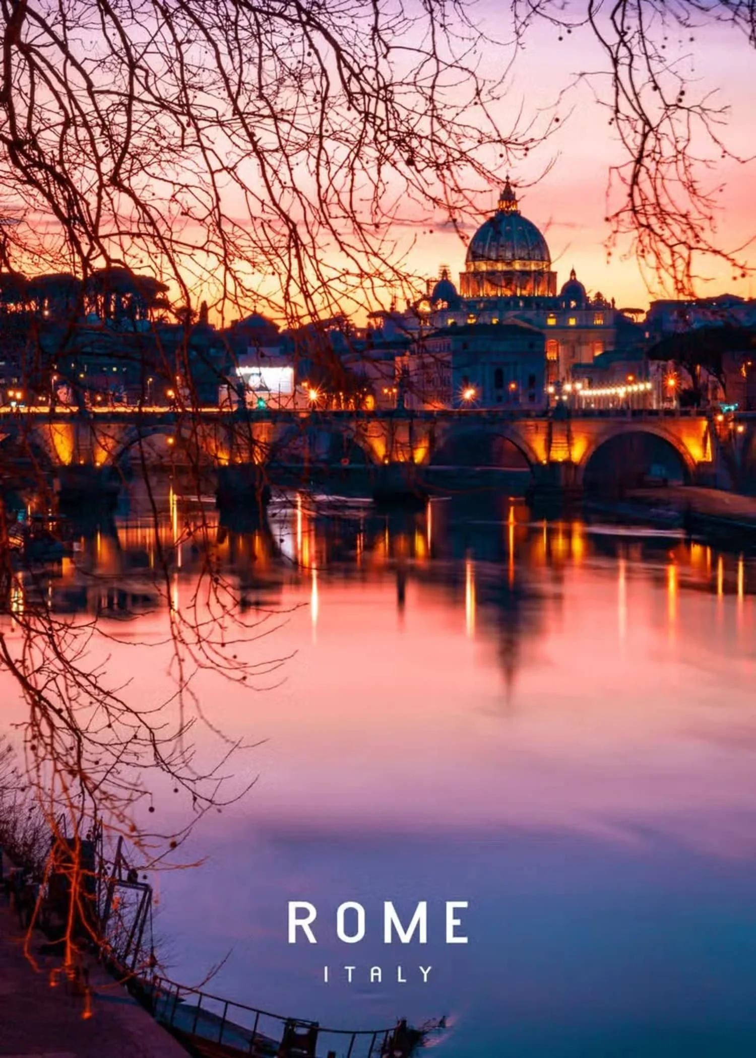 St. Peter's Basilica at Dusk | Iconic Vatican Skyline - Image 4