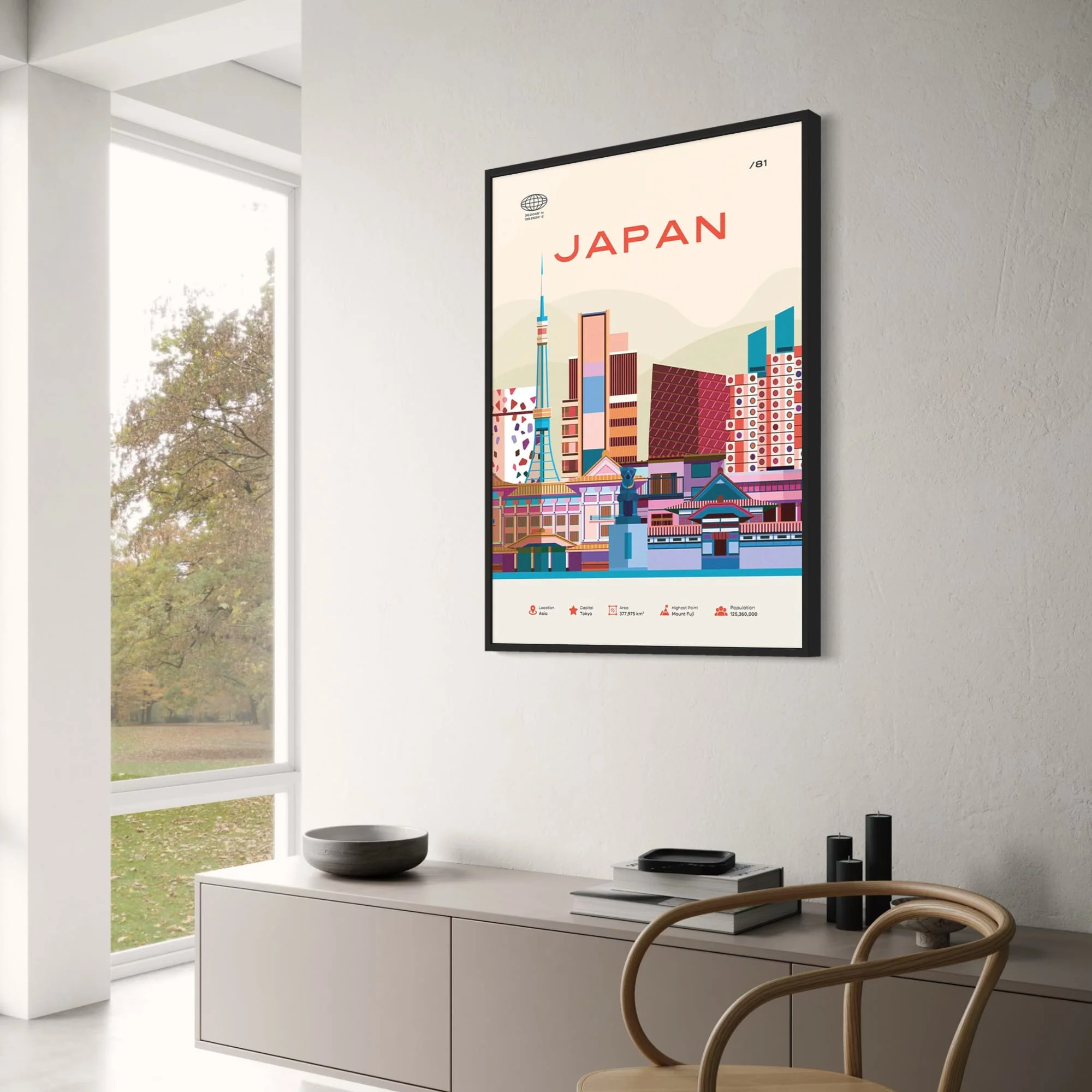Tokyo Skyline | Modern Graphic Art - Image 3