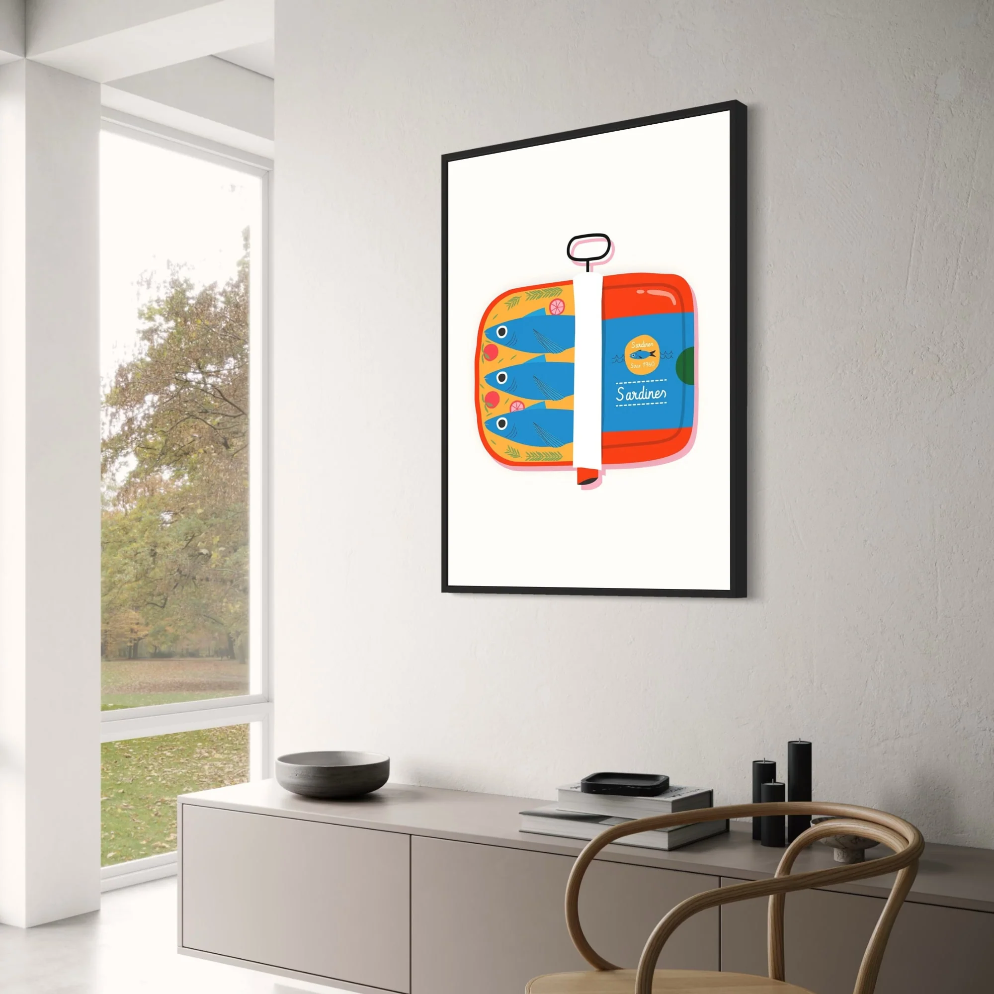 Vintage 1960 Sardines Illustration - Image 3