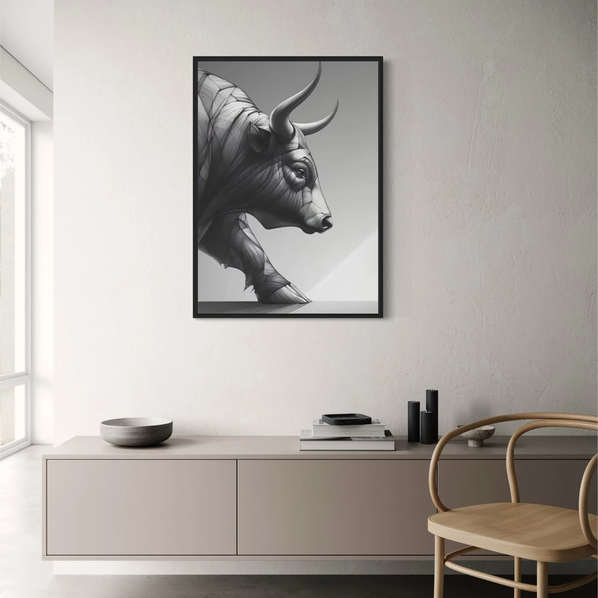 Bull & Bear Market | Abstract Modern Art - Image 2