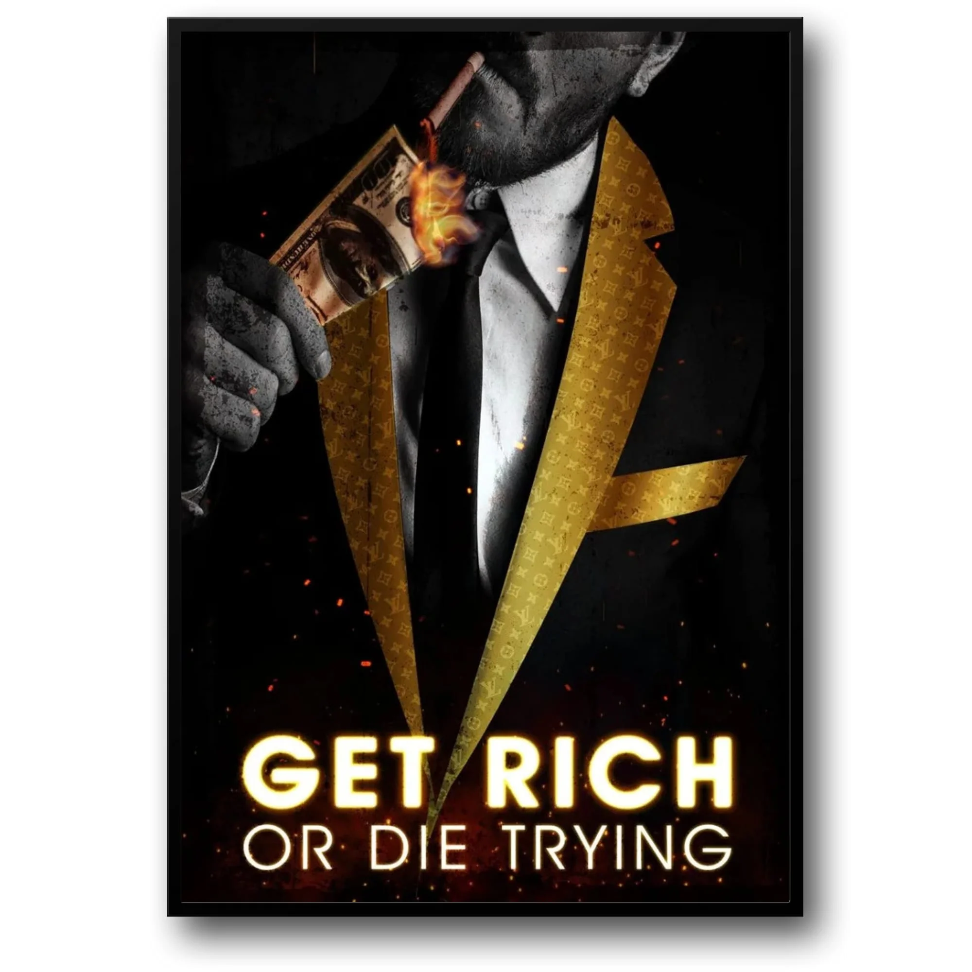 Get Rich or Die Trying | Motivational Luxury Art