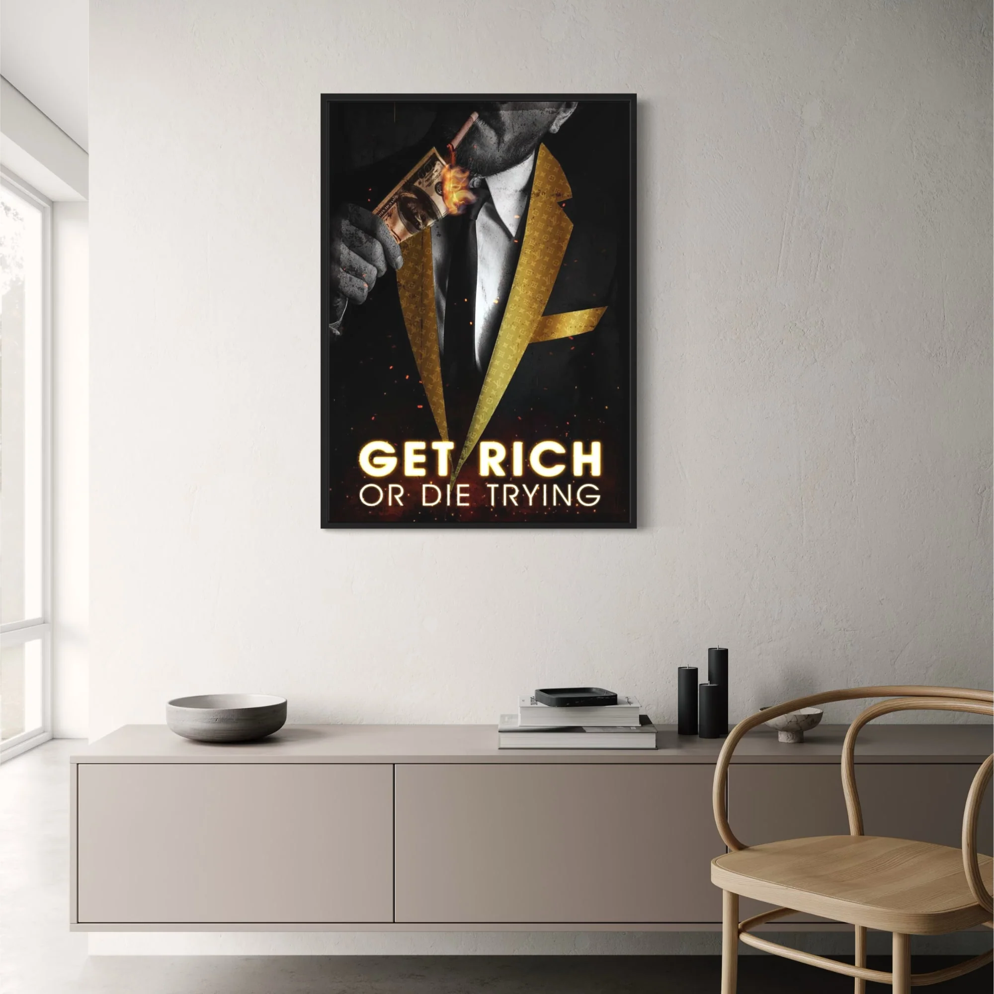 Get Rich or Die Trying | Motivational Luxury Art - Image 2