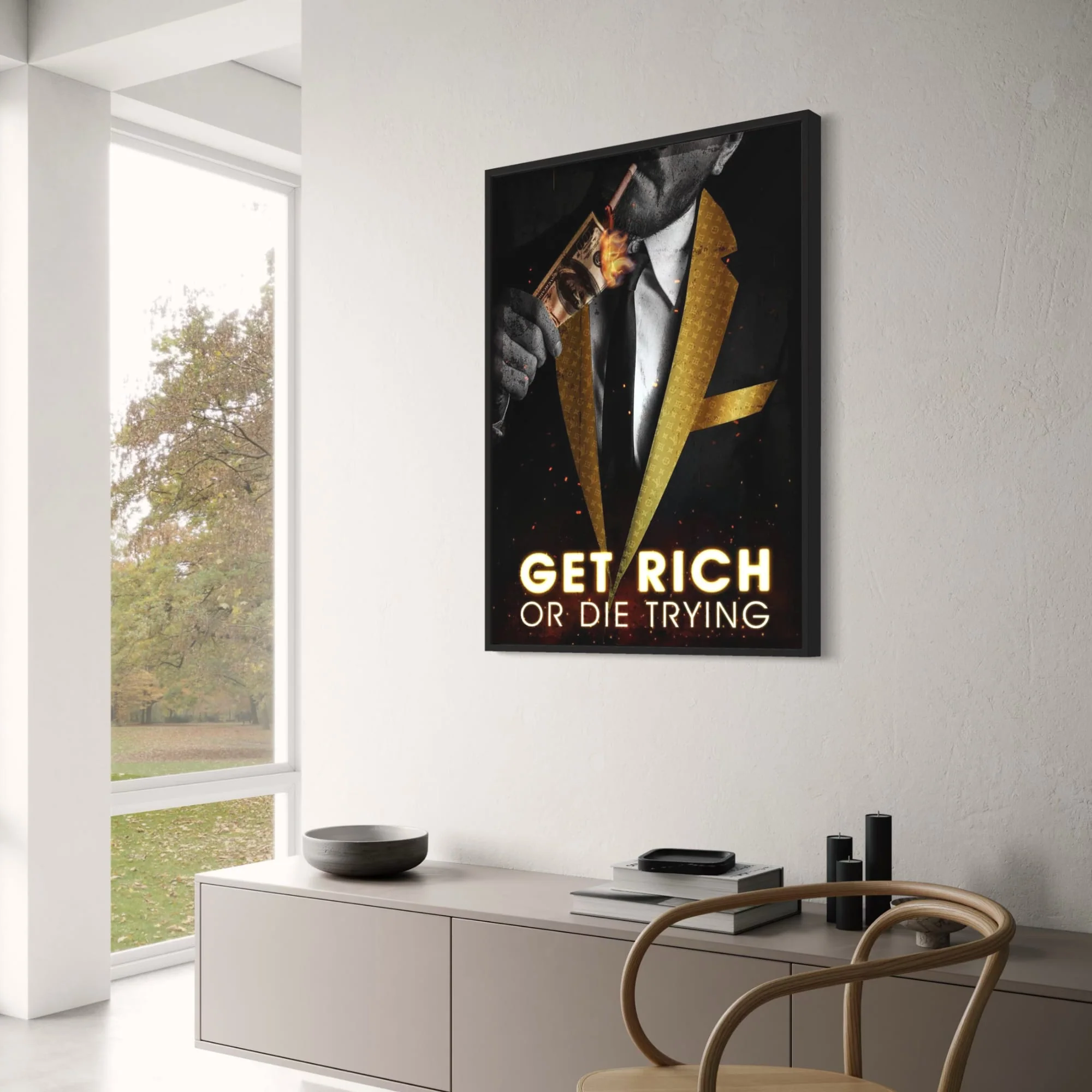 Get Rich or Die Trying | Motivational Luxury Art - Image 3