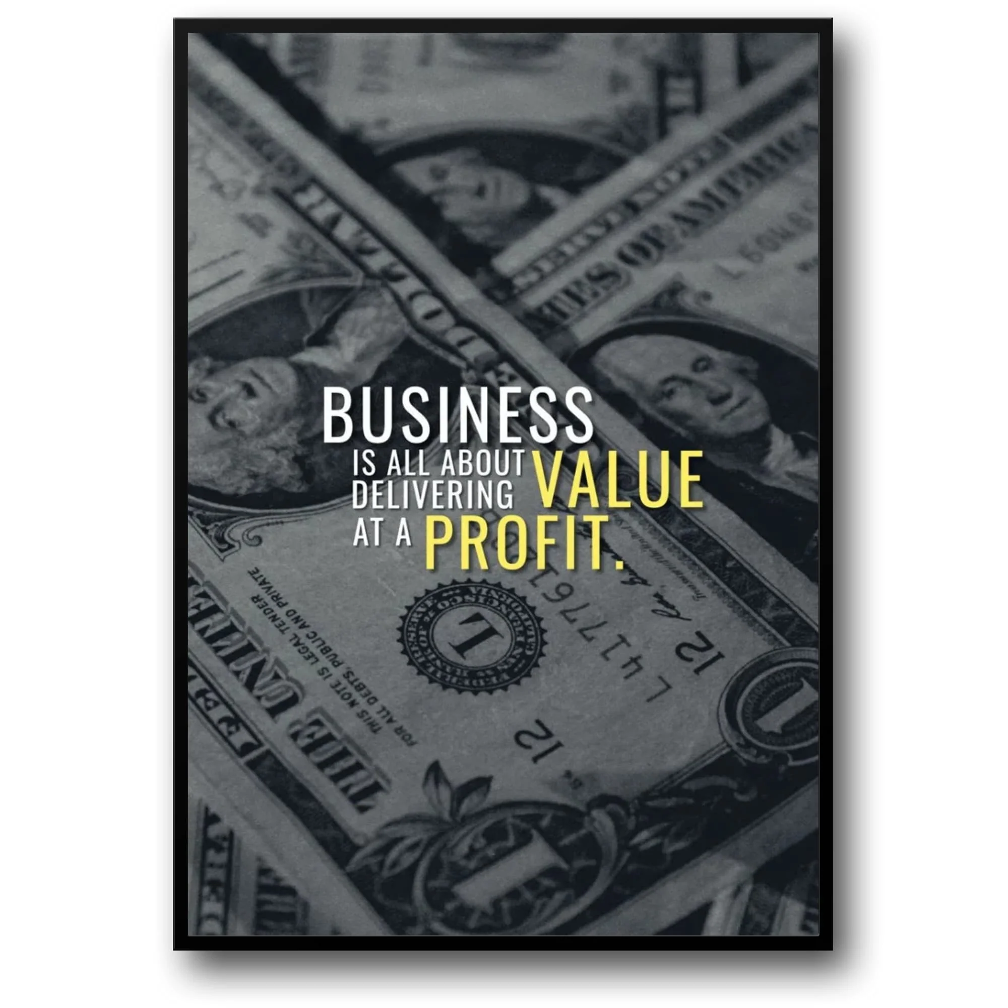 Business Value Profit | Inspirational Finance Quote
