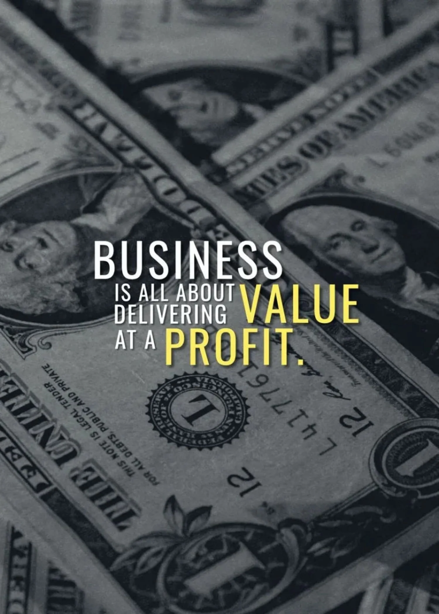 Business Value Profit | Inspirational Finance Quote - Image 4