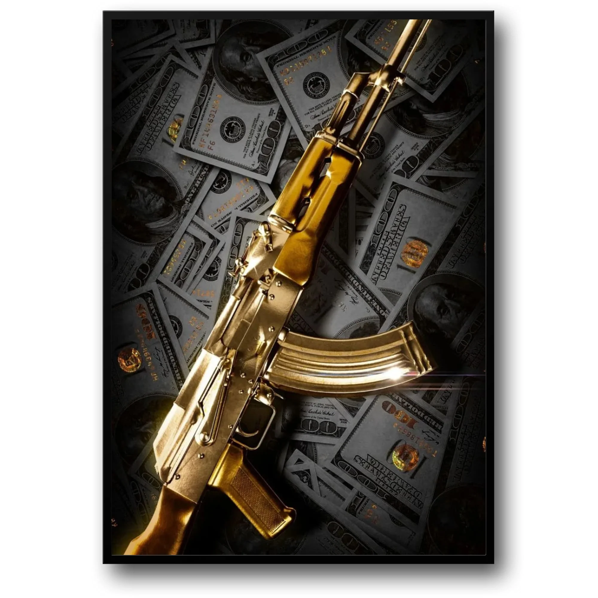 Golden AK-47 | Luxury Wealth Art