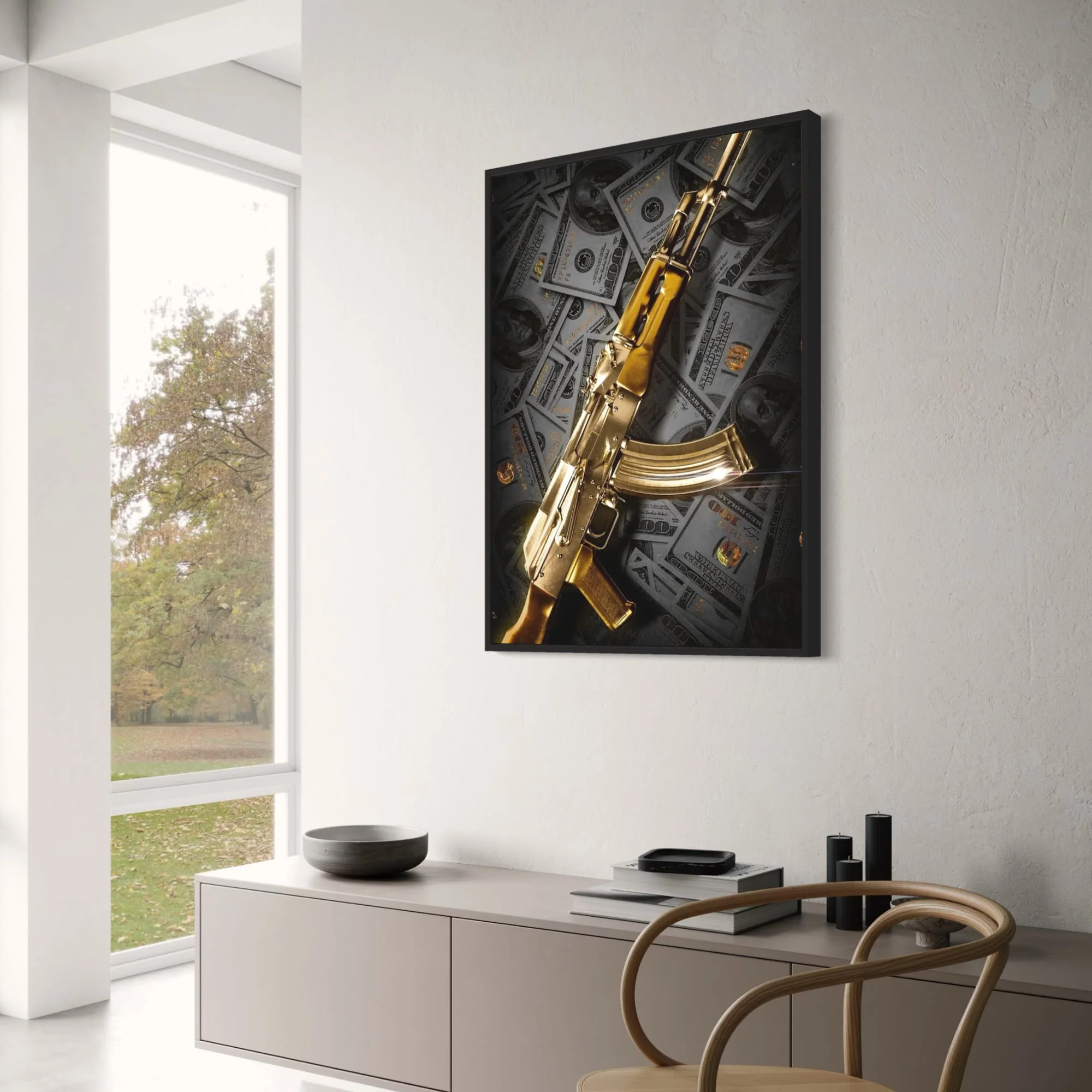 Golden AK-47 | Luxury Wealth Art - Image 3