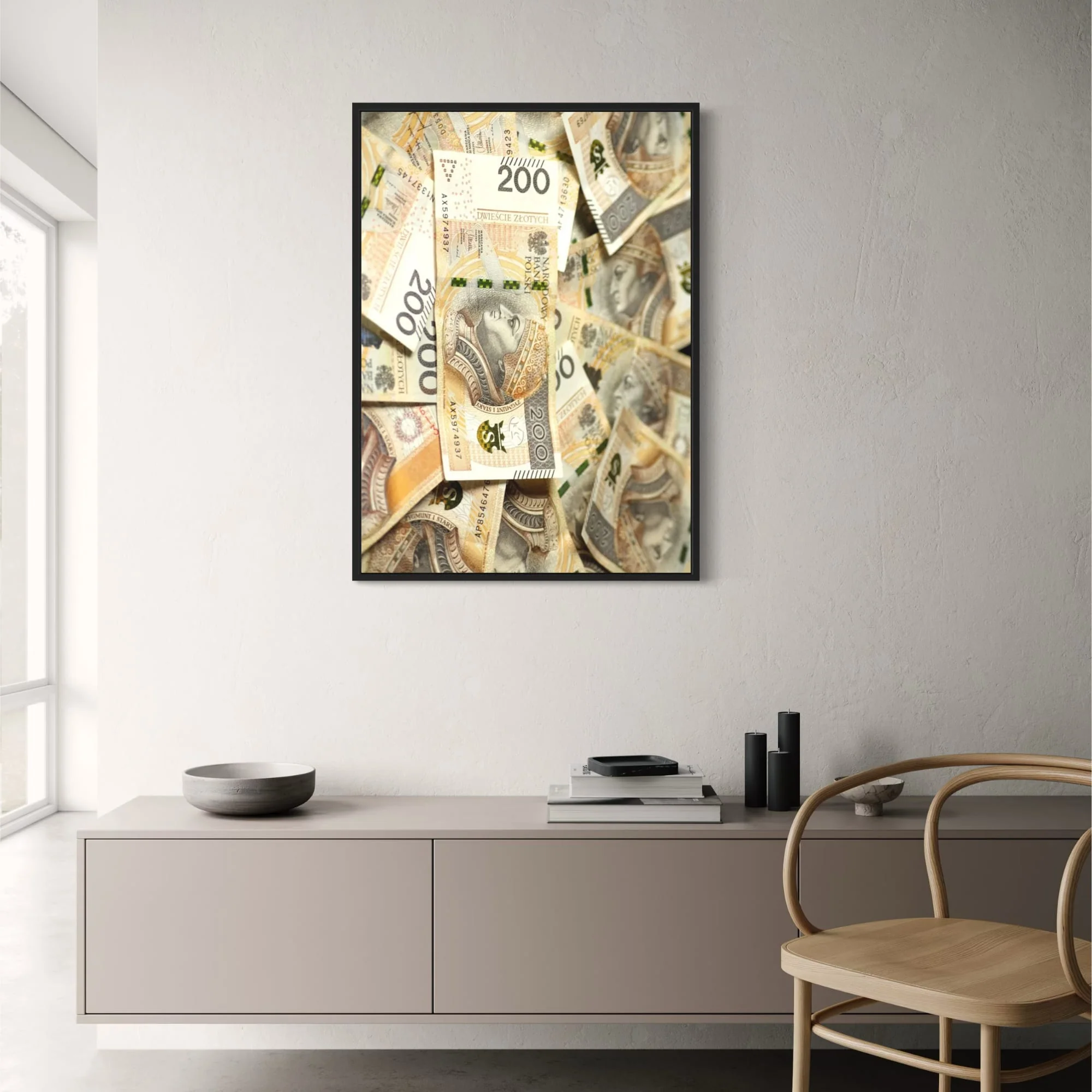 Polish 200 Zloty Banknotes Art - Image 2