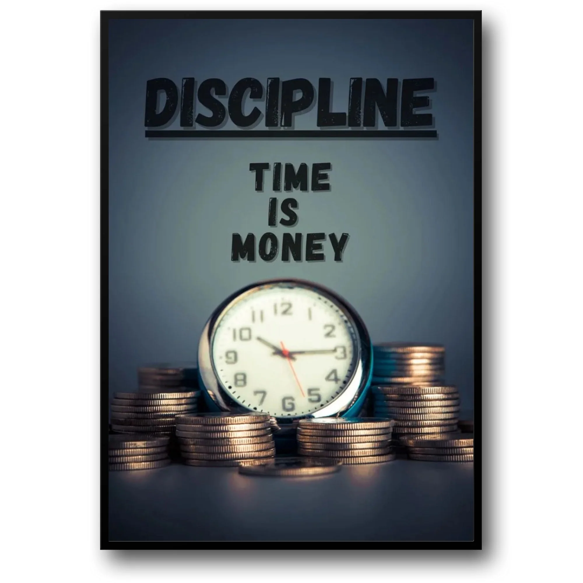 Time is Money | Motivational Clock Art