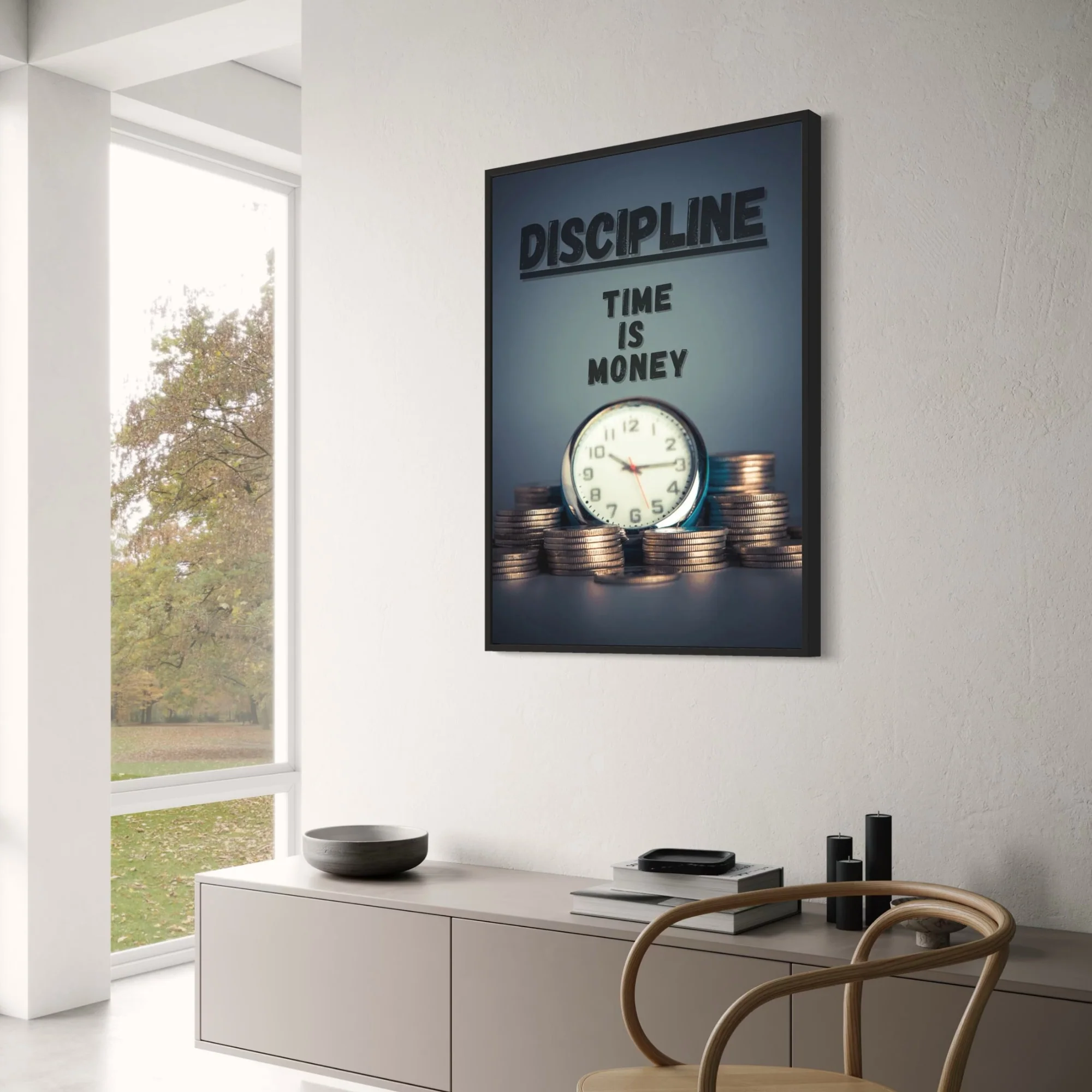 Time is Money | Motivational Clock Art - Image 3