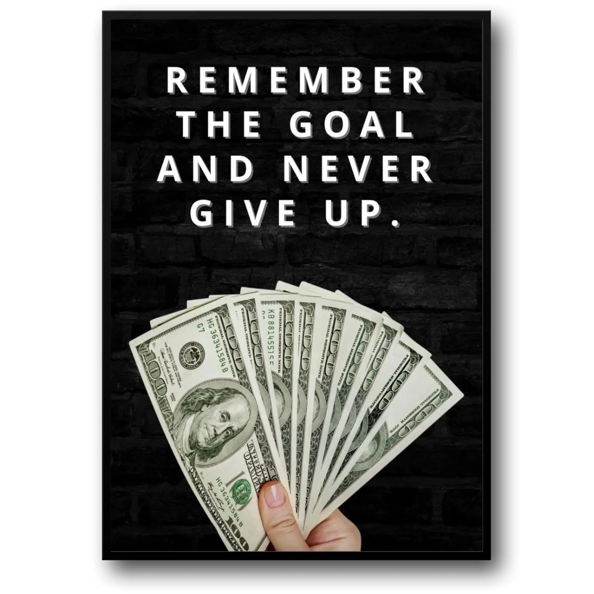 Goal Motivation | Success-Driven Home Decor Poster