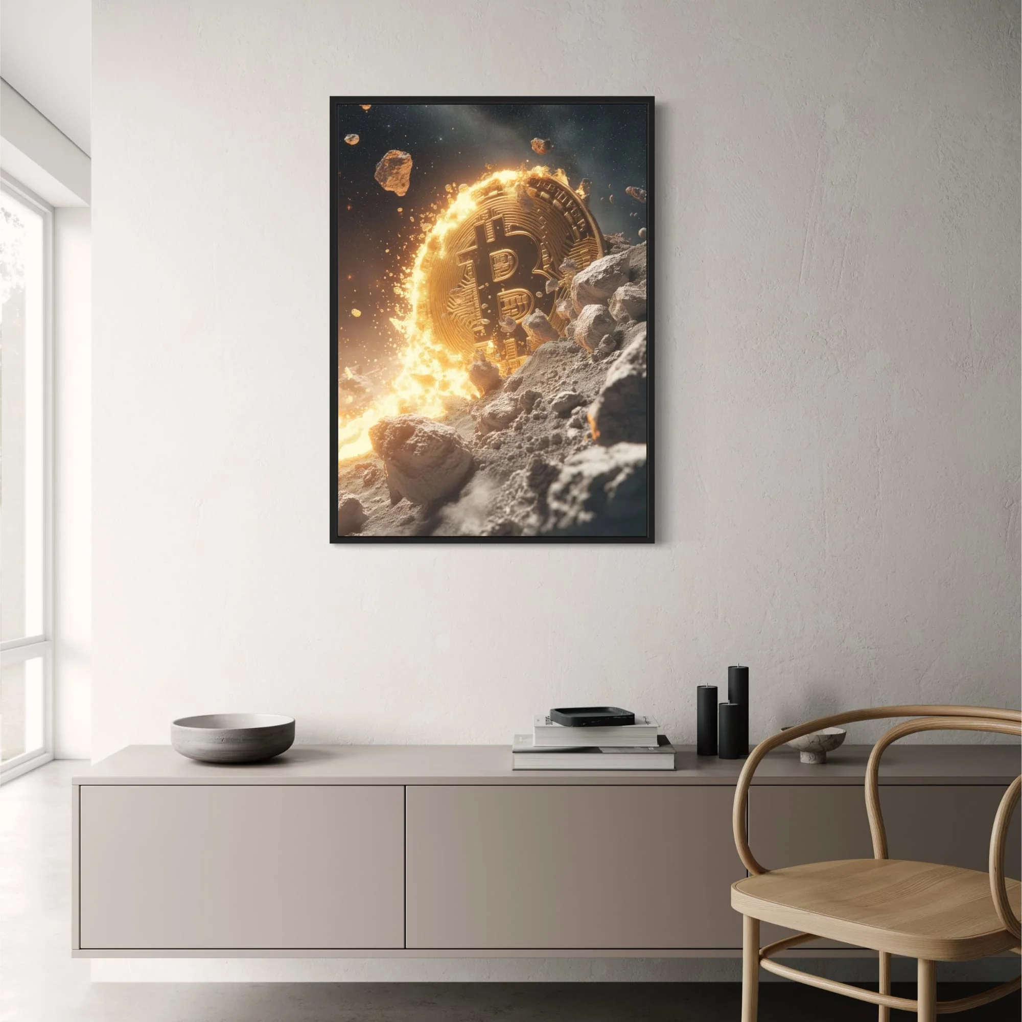 Bitcoin Explosion | Futuristic Crypto Art - Image 2