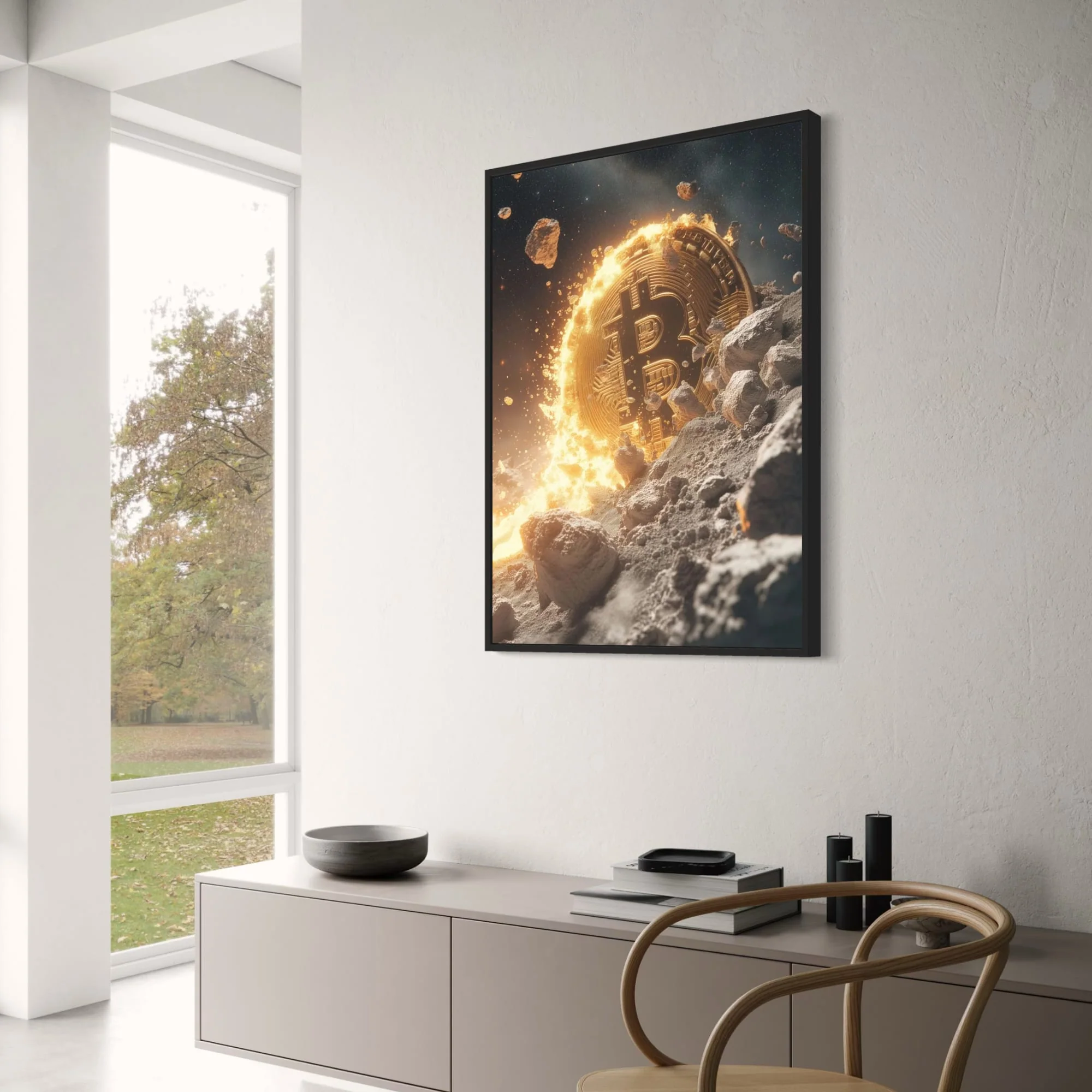 Bitcoin Explosion | Futuristic Crypto Art - Image 3