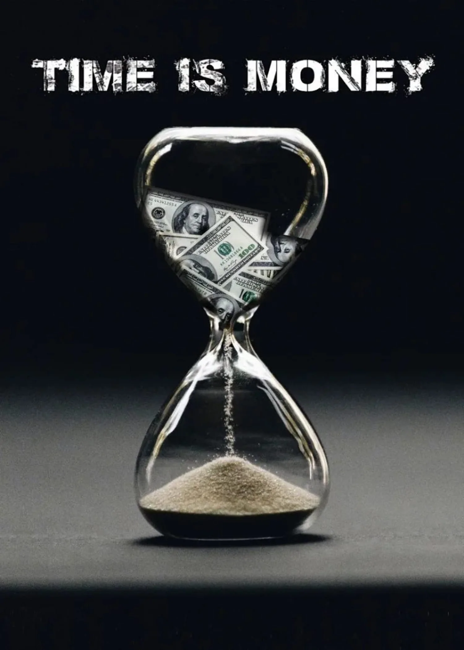 Time Is Money Hourglass | Modern Motivational Decor - Image 4