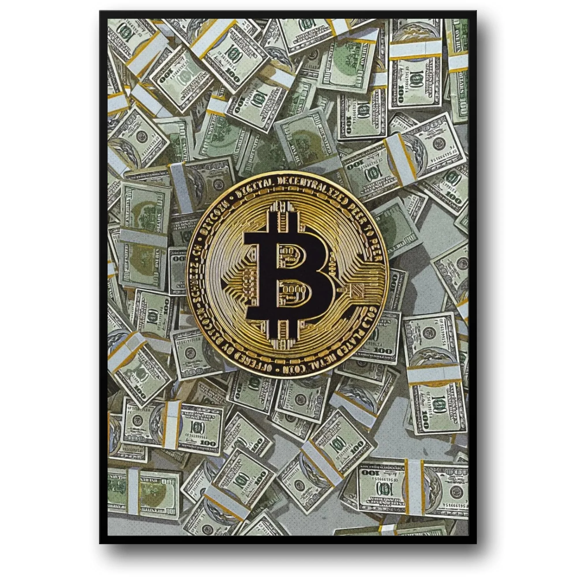 Bitcoin & Cash | Cryptocurrency Art