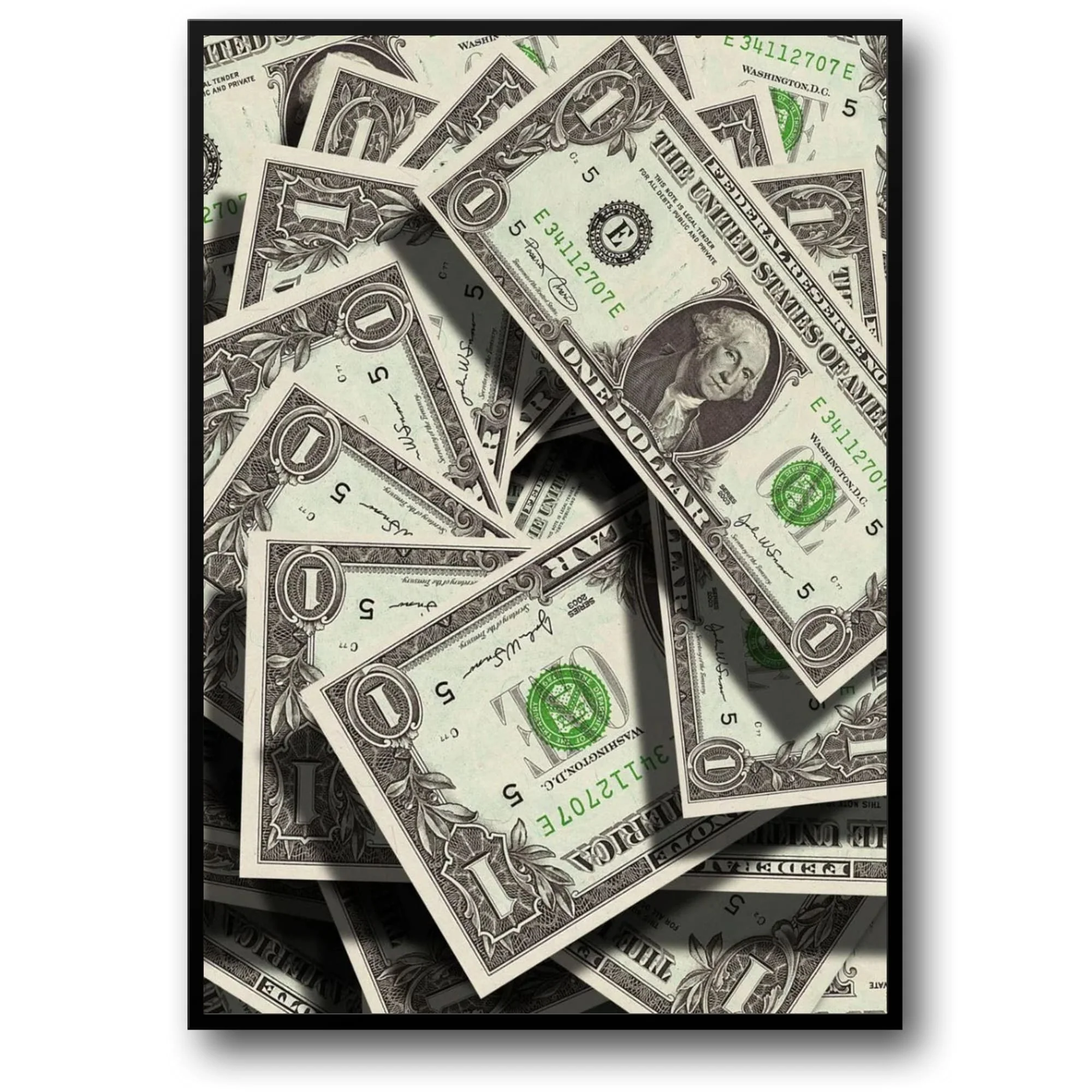 US Dollar Bills | Wealth Wall Art