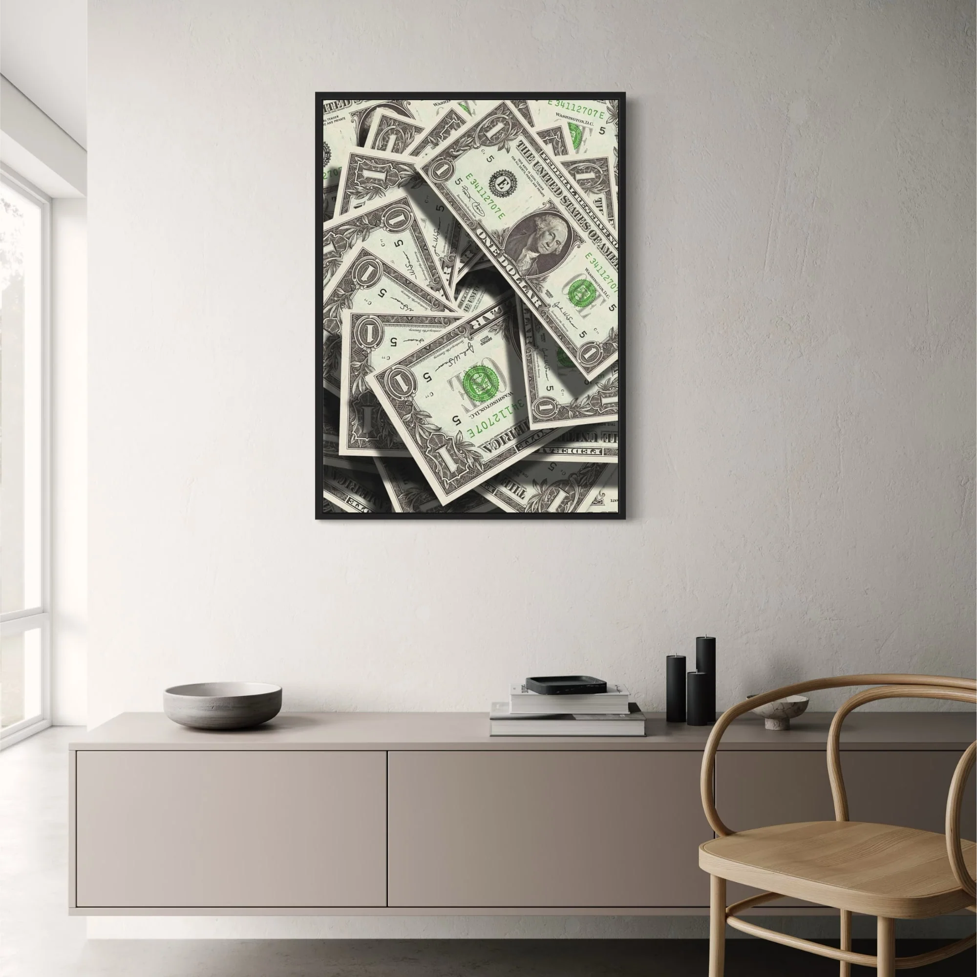 US Dollar Bills | Wealth Wall Art - Image 2