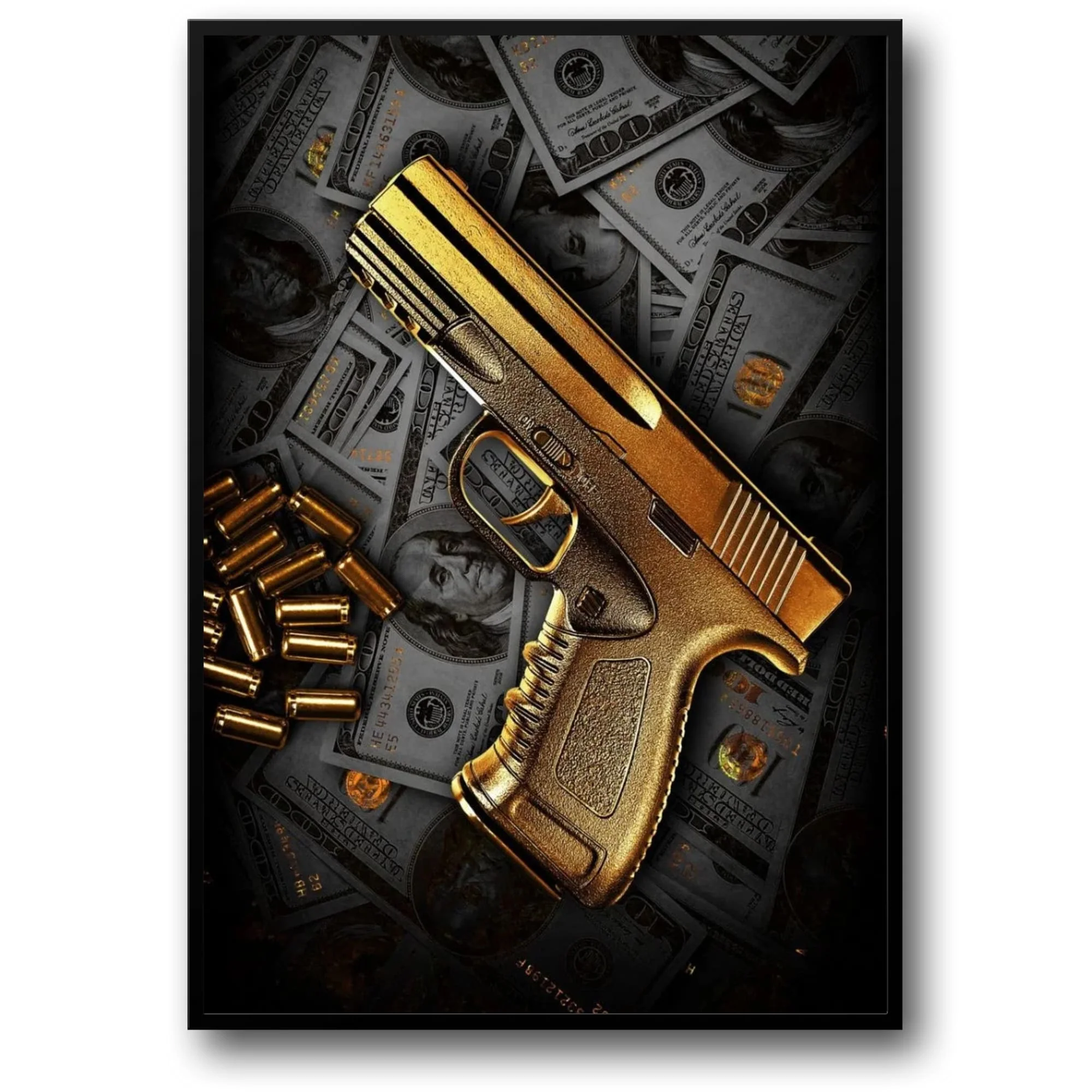 Golden Gun | Luxury Money & Weapon Art