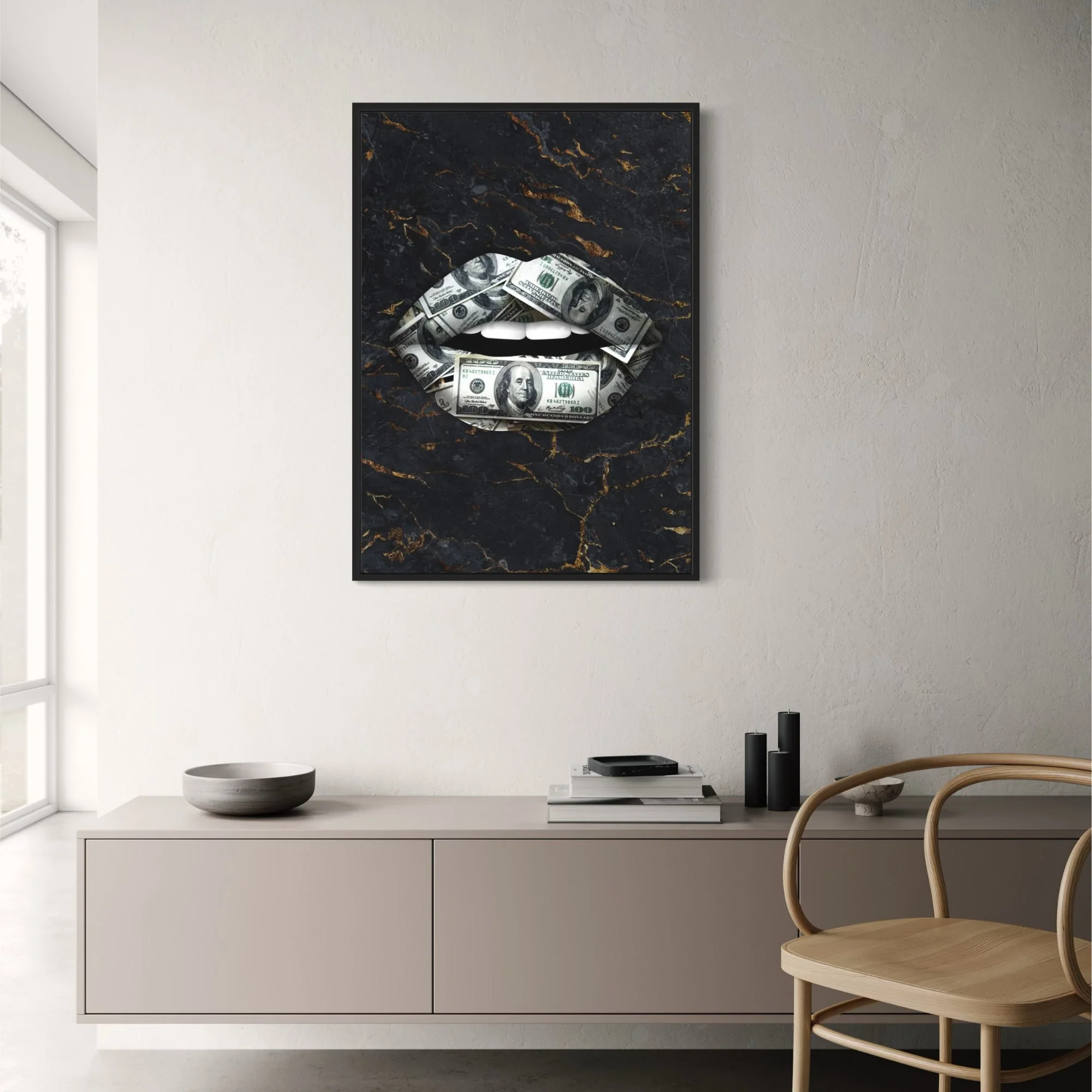 Money Lips | Hundred Dollar Art - Image 2