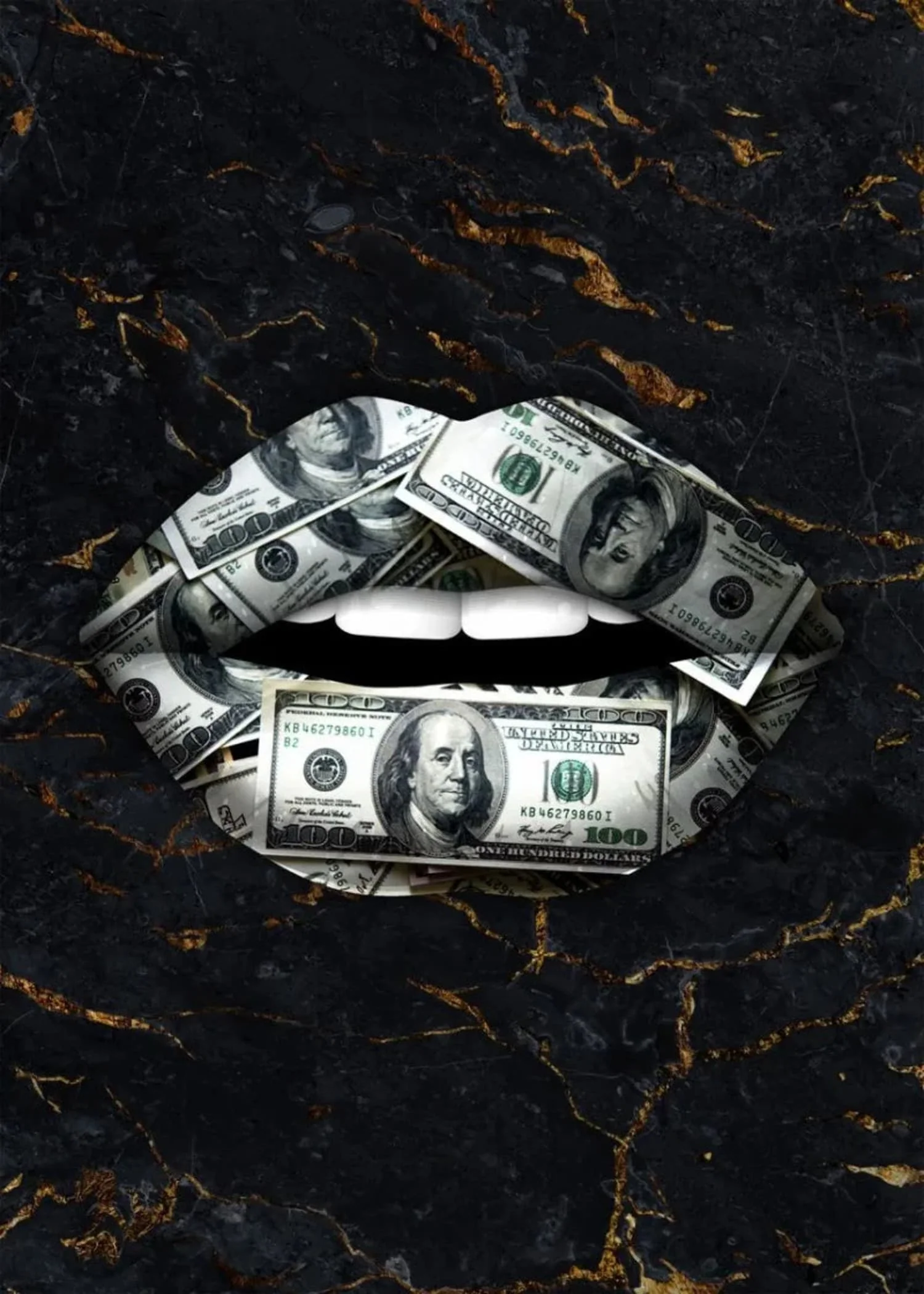 Money Lips | Hundred Dollar Art - Image 4
