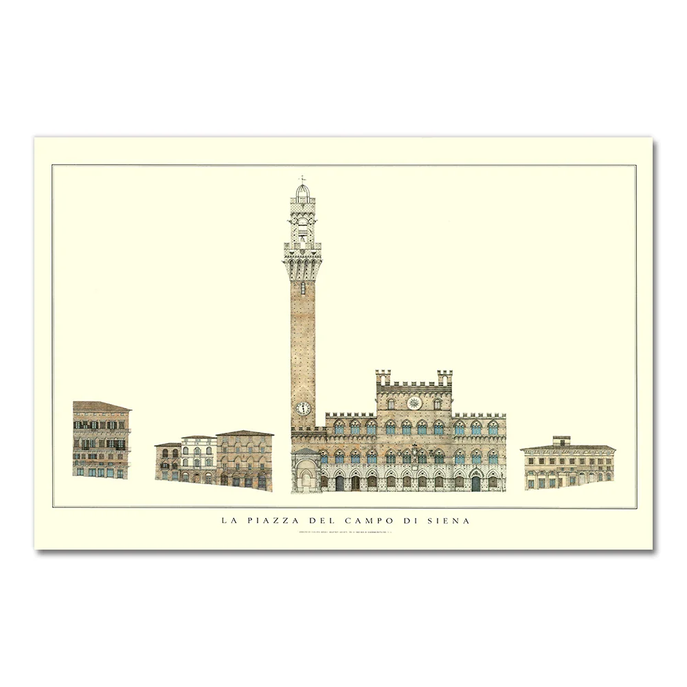 Piazza del Campo | Siena | Medieval Italian Architecture