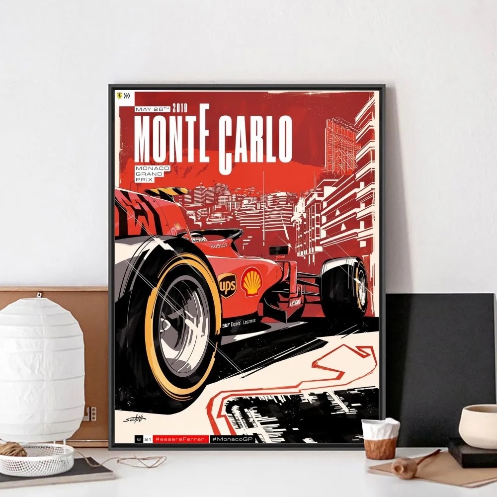 Vintage 80s F1 Racing Car