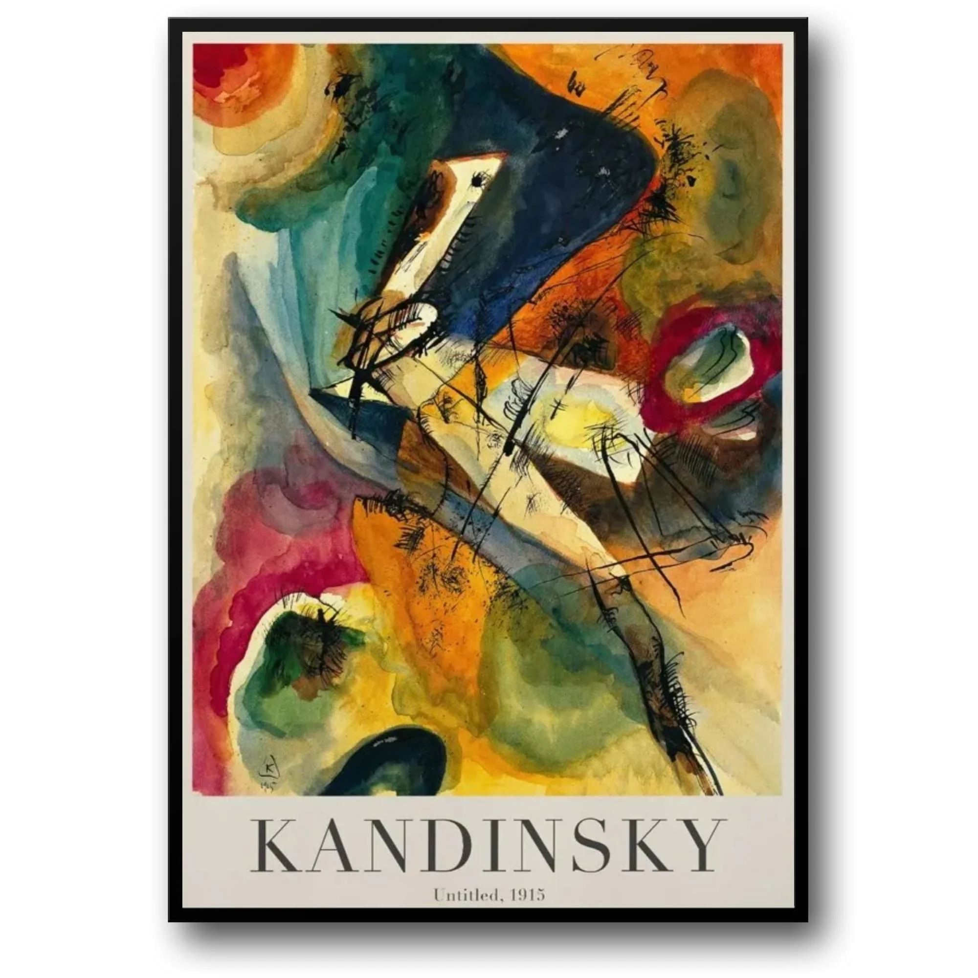 Untitled | Kandinsky | 1915 Expressionist Art