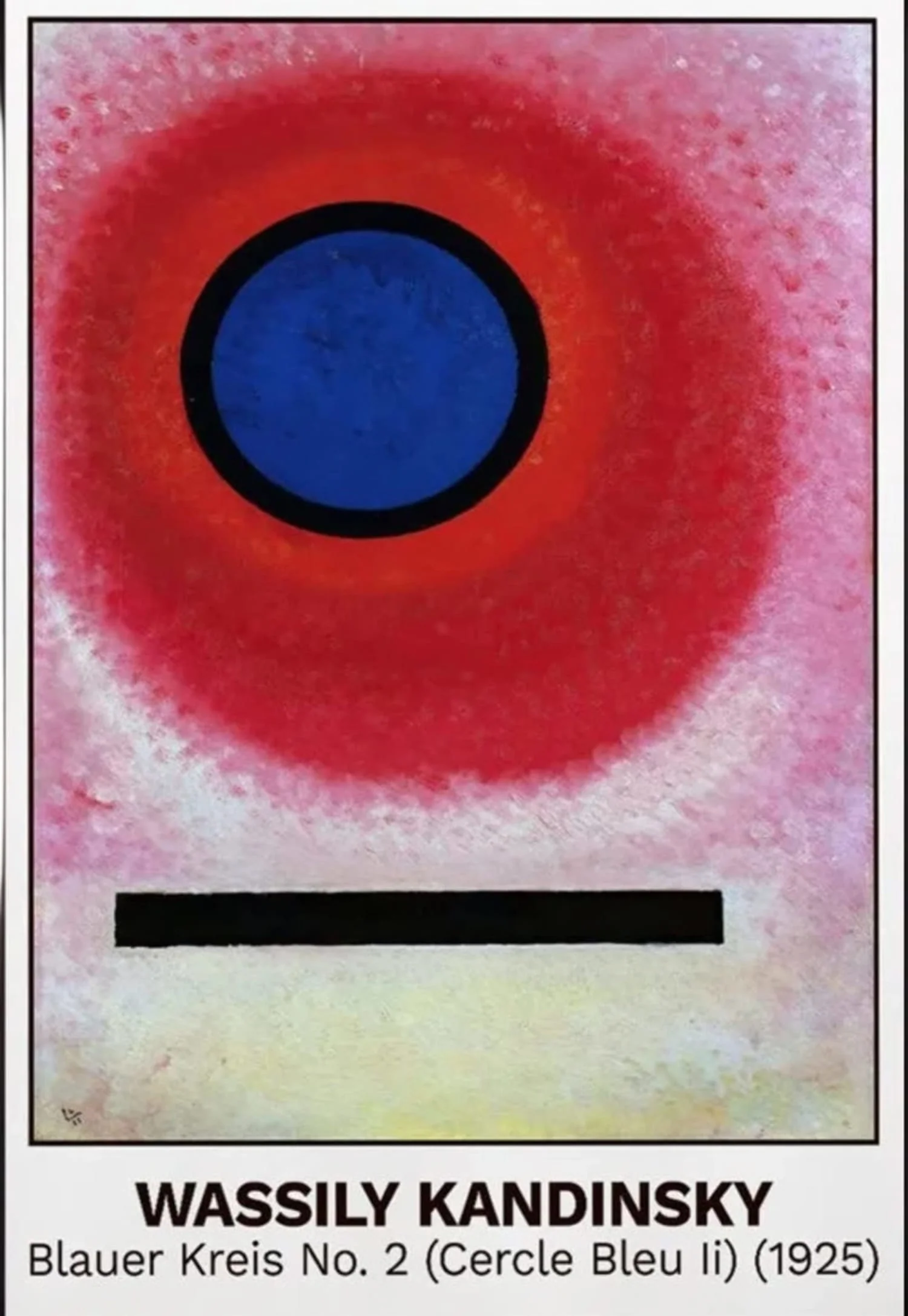 Blauer Kreis No. 2 | Kandinsky | 1925 Art Poster - Image 4