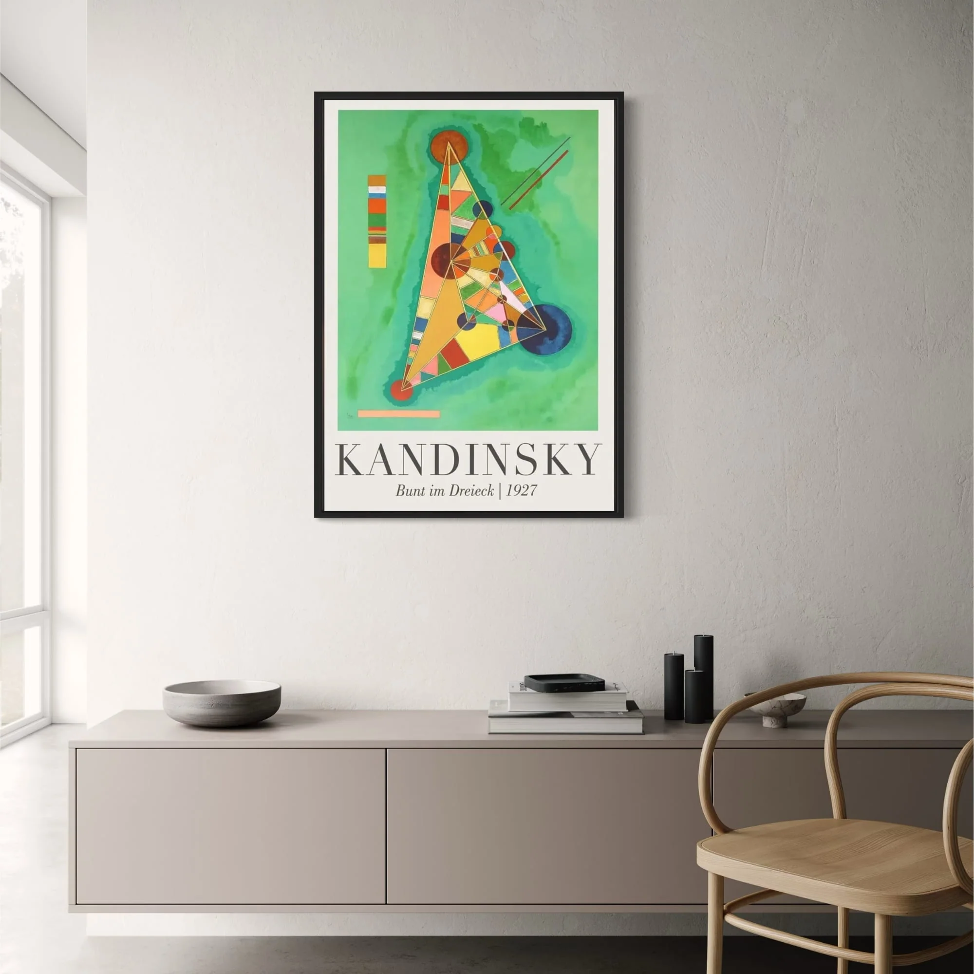 Bunt im Dreieck | Kandinsky 1927 | Modern Art - Image 2