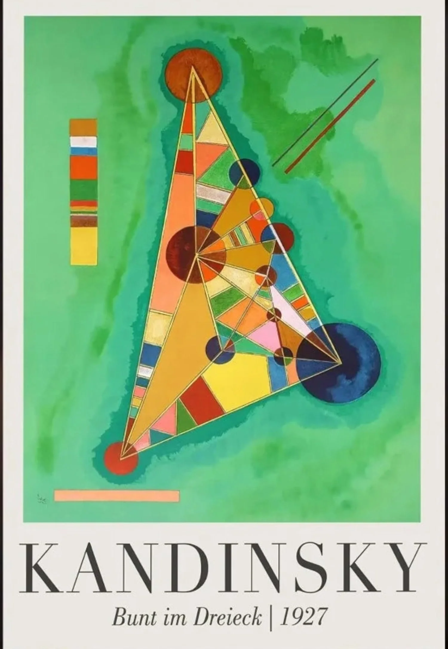 Bunt im Dreieck | Kandinsky 1927 | Modern Art - Image 4