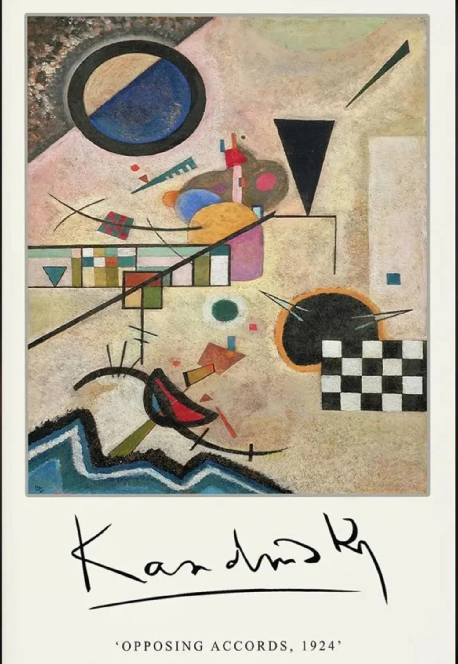 Opposing Accords | Wassily Kandinsky 1924 | Classic Art Poster - Image 4