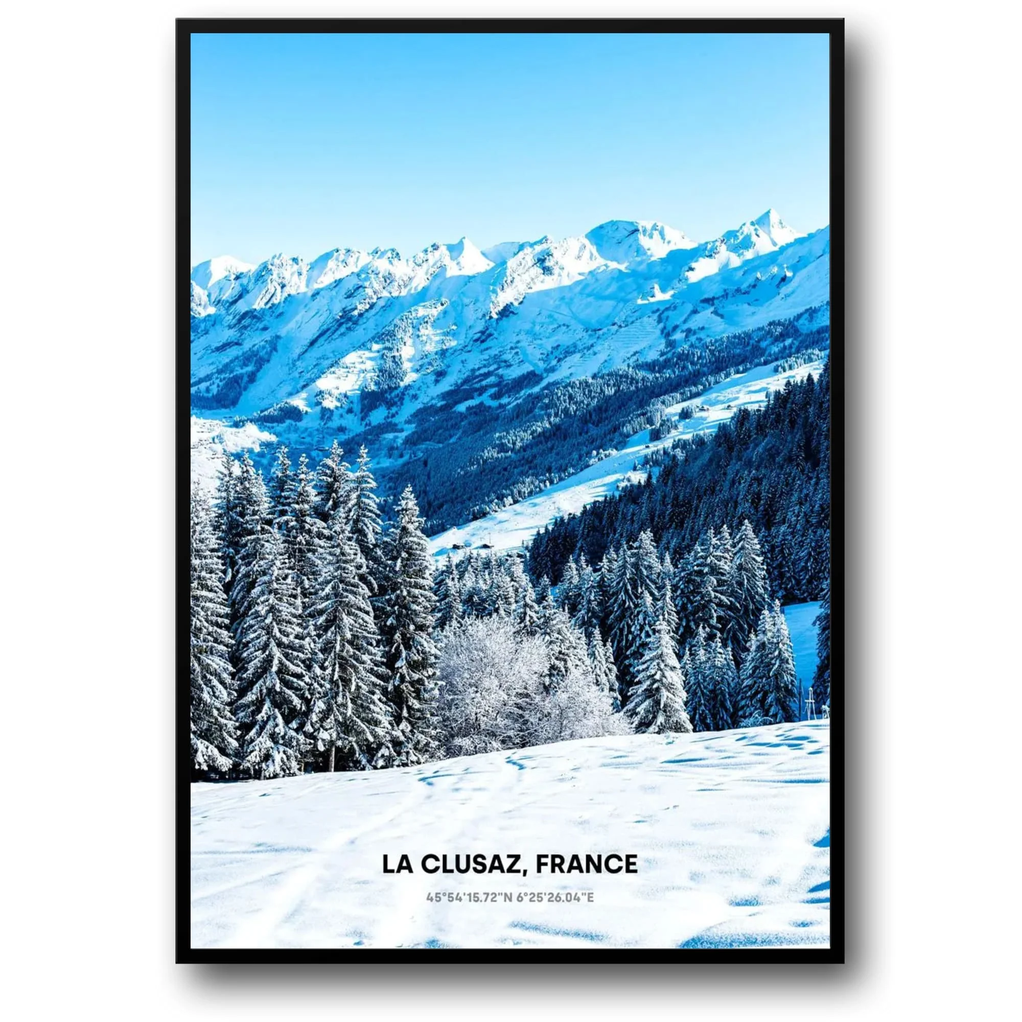 Sunlit Snowy Peaks | La Clusaz | Winter Wonderland