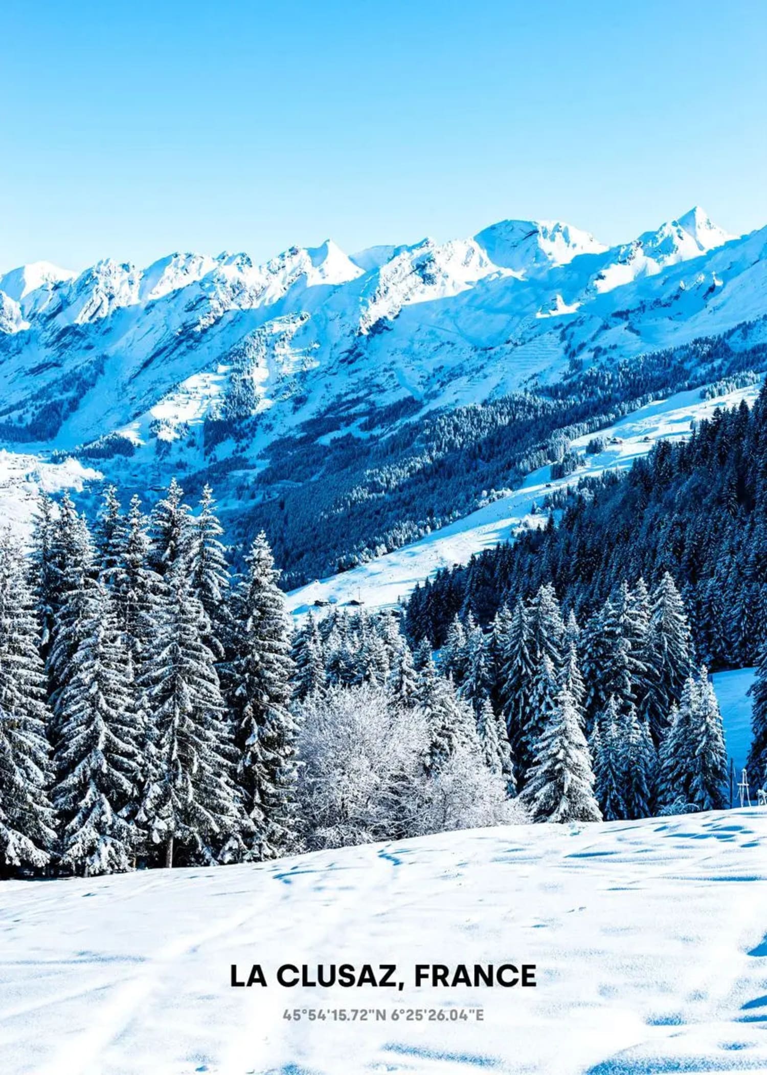 Sunlit Snowy Peaks | La Clusaz | Winter Wonderland - Image 4
