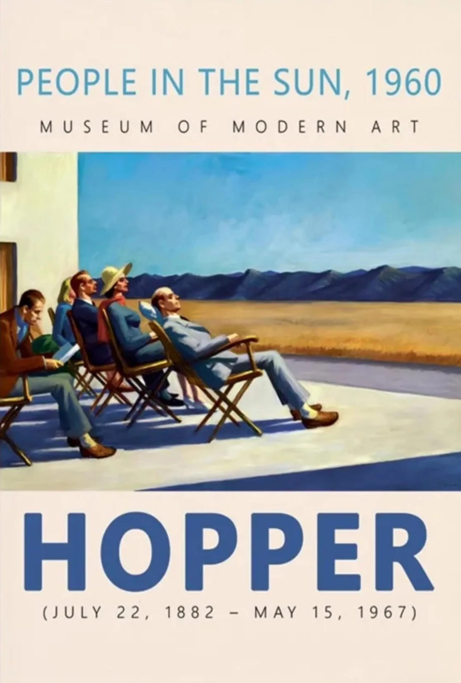 Edward Hopper | People in the Sun | 1960 Vintage Art - Image 4